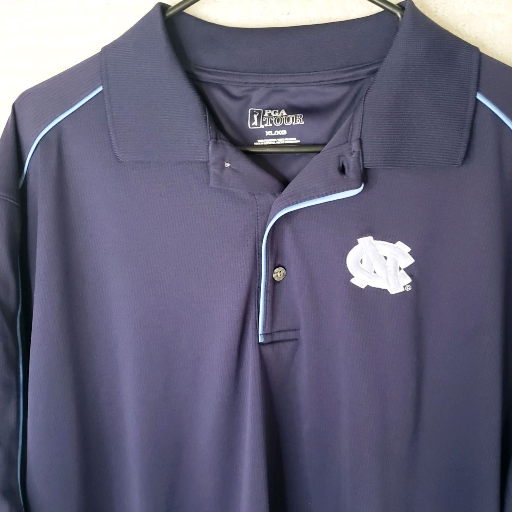 PGA Tour PGA Tour Blue Polo Shirt Men's XL Short Sleeve North Carolina Tarhills Logo Golf Size US XL / EU 56 / 4 - 3 Thumbnail
