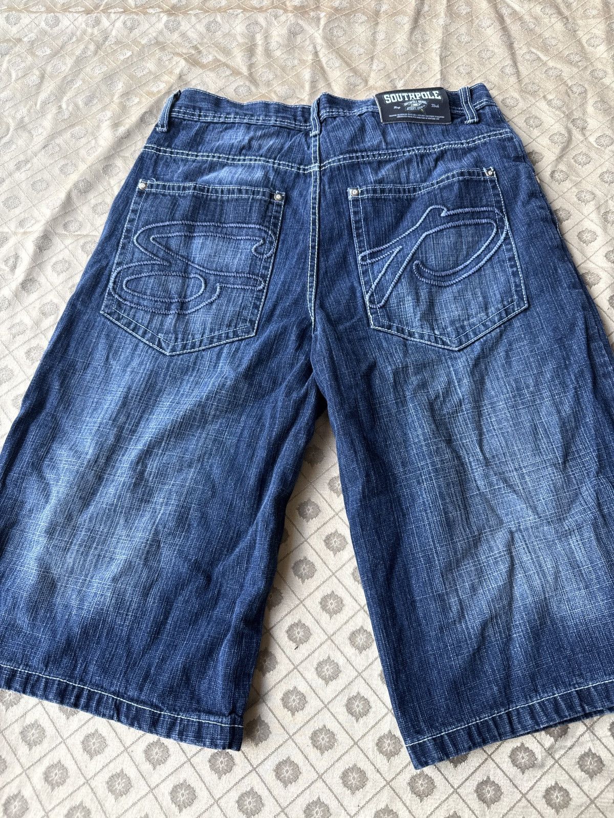Southpole Baggy Y2K denim shorts Size US 34 / EU 50 - 3 Thumbnail