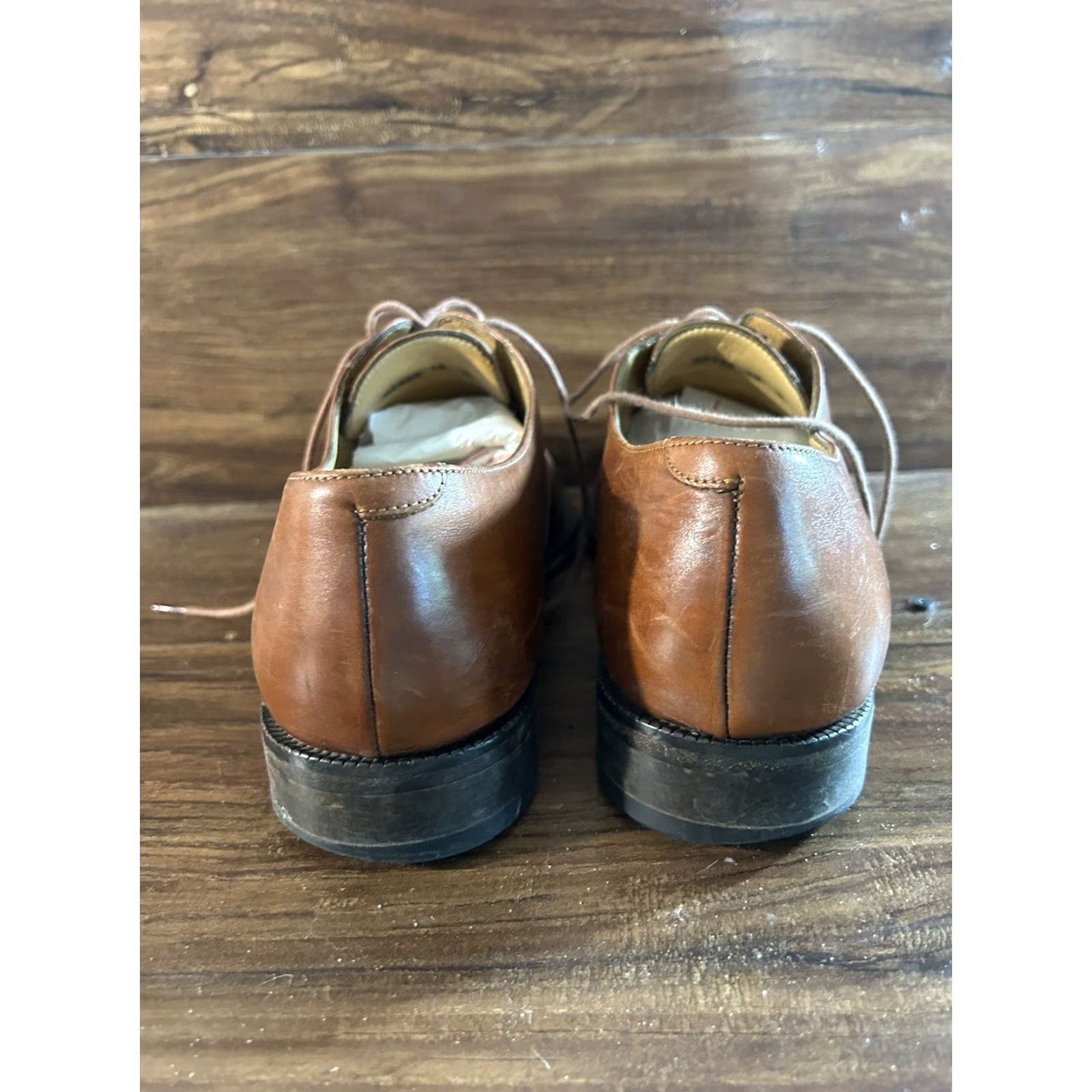 Cole Haan Cole Haan Mens City Brown Leather Cap Toe Dress Lace Up Oxfords sz 13 D Shoes Size ONE SIZE - 4 Thumbnail