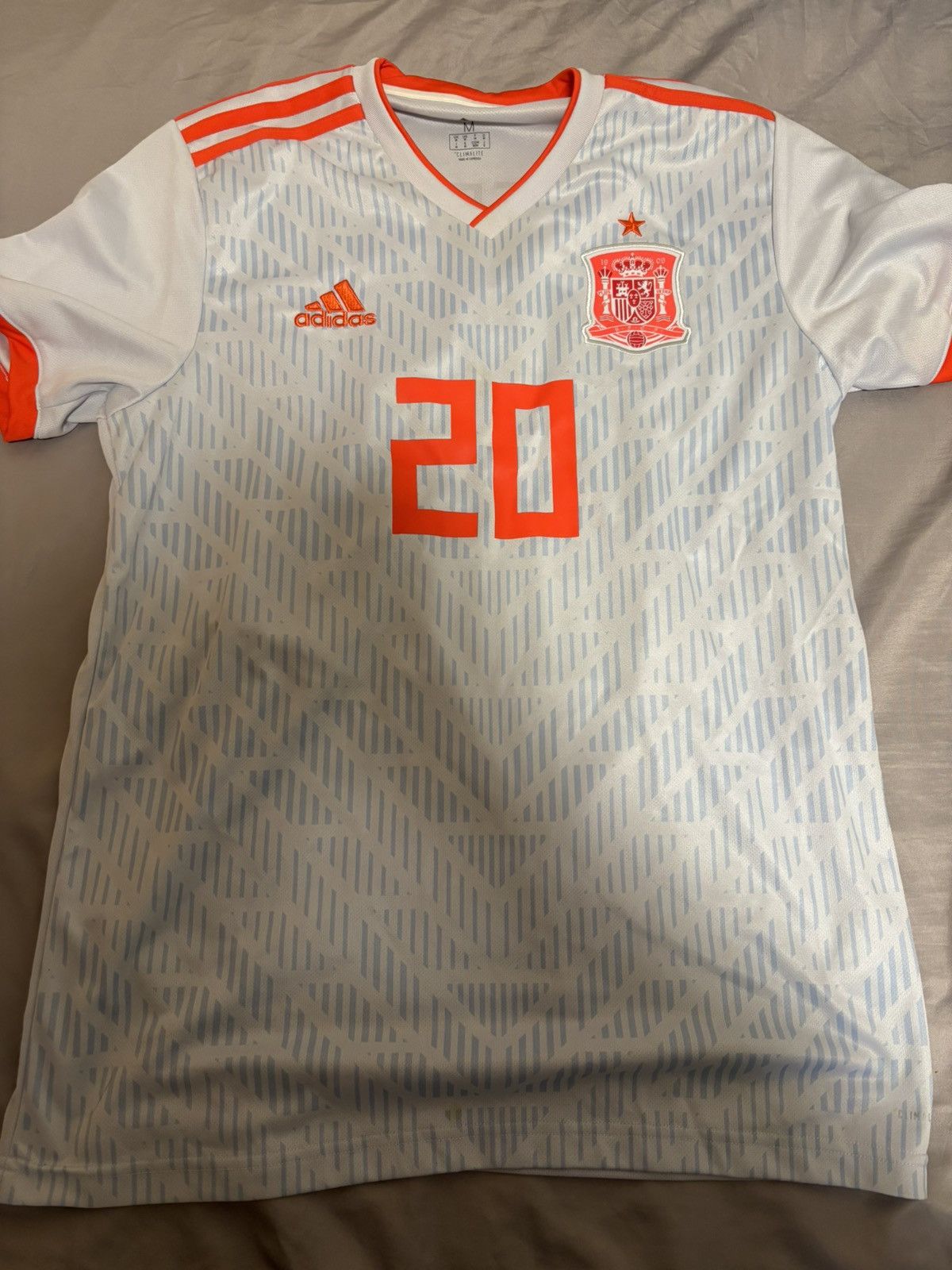 Adidas Spain away 2018 asensio shirt Size US M / EU 48-50 / 2 - 1 Thumbnail