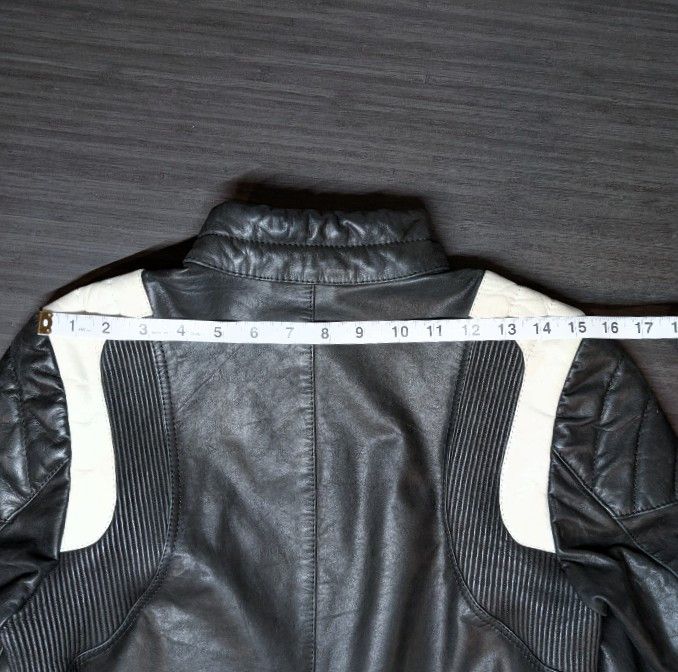 Diesel Diesel Black and White Cowhide Leather Motorcycle Jacket Size US S / EU 44-46 / 1 - 15 Thumbnail