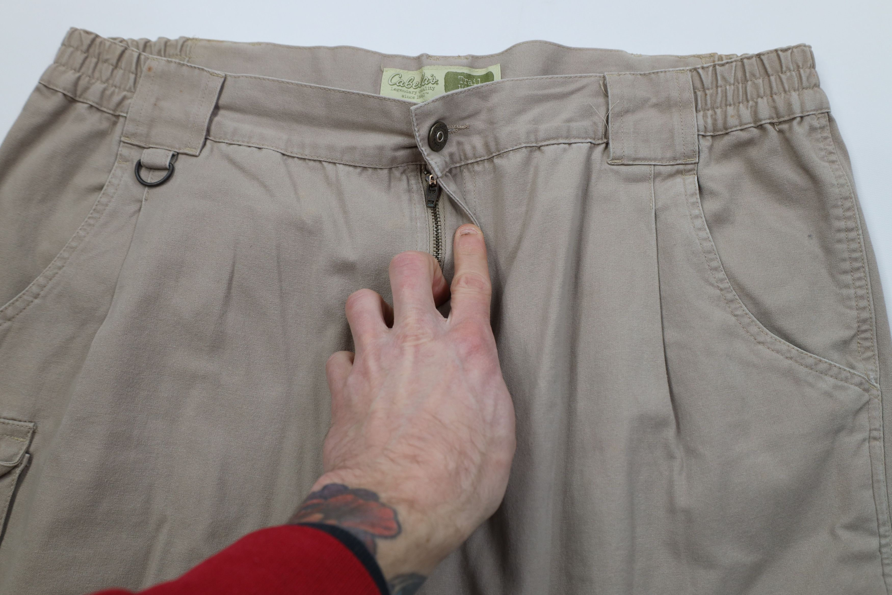 Cabelas Vintage 90s Y2K Cabelas Knee Wide Leg Cargo Pants Canvas Size US 38 / EU 54 - 8 Thumbnail