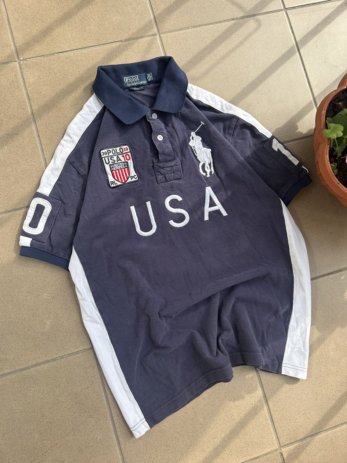 Polo Ralph Lauren × Vintage Polo Ralph Lauren USA Chief Keef Size US M / EU 48-50 / 2 - 2 Thumbnail