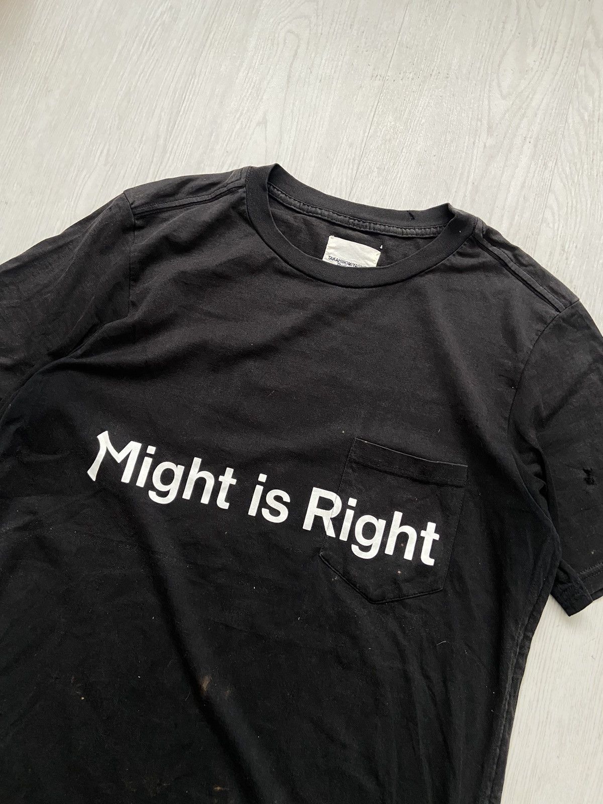 Number (N)ine SS16 ‘Might Be Right’ By Takahiromiyashita Black Tshirt Size US M / EU 48-50 / 2 - 3 Thumbnail