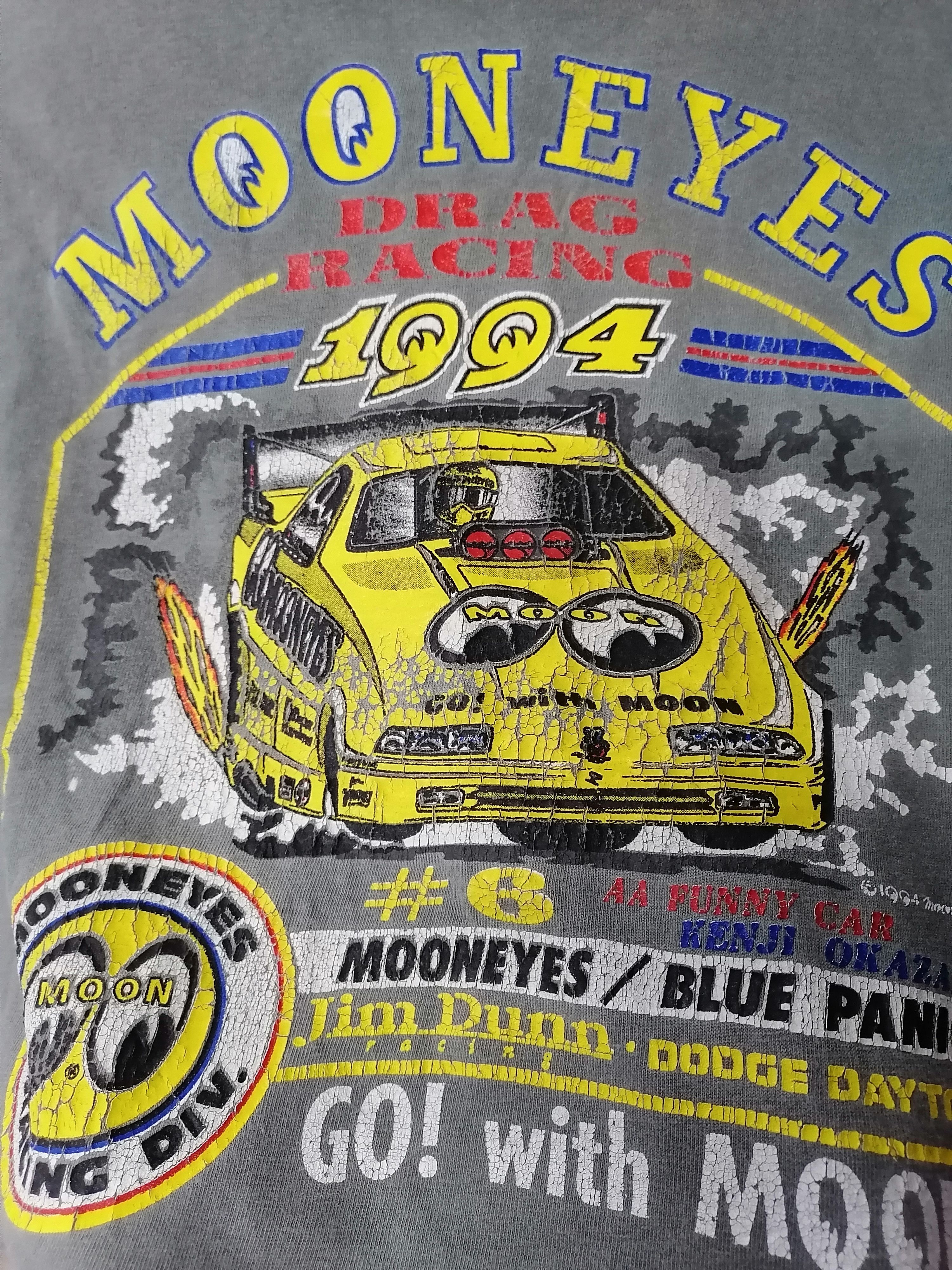 Sports Specialties × Vintage Trashed Faded Vintage Mooneyes Drag Racing Jim Dunn Tees Size US L / EU 52-54 / 3 - 3 Thumbnail