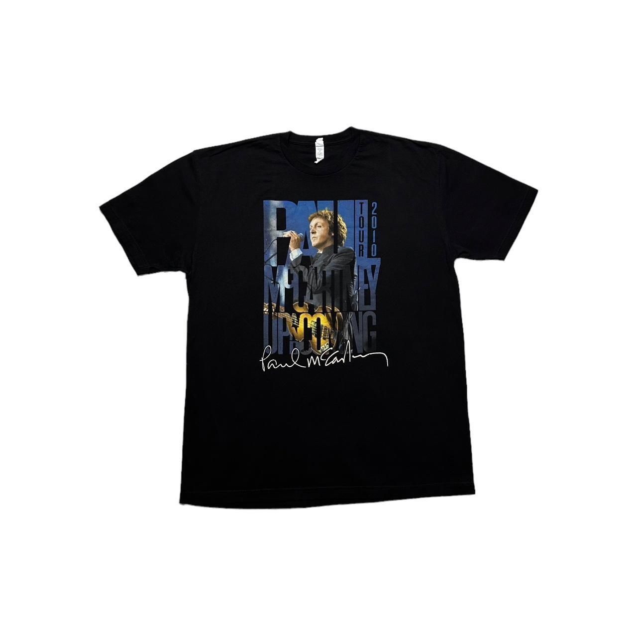 T-shirt Paul McCartney Tour 2010 - Taille S Noir Double Face - Occasion Très Bon état - Marque Next Level
