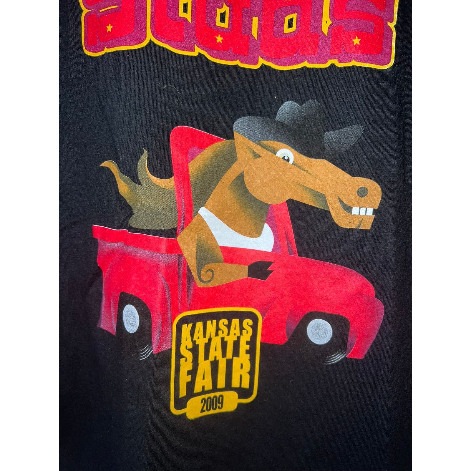 Gildan Kansas State Fair Shirt The Studs Horse Graphic Black L Tee Size US L / EU 52-54 / 3 - 3 Thumbnail