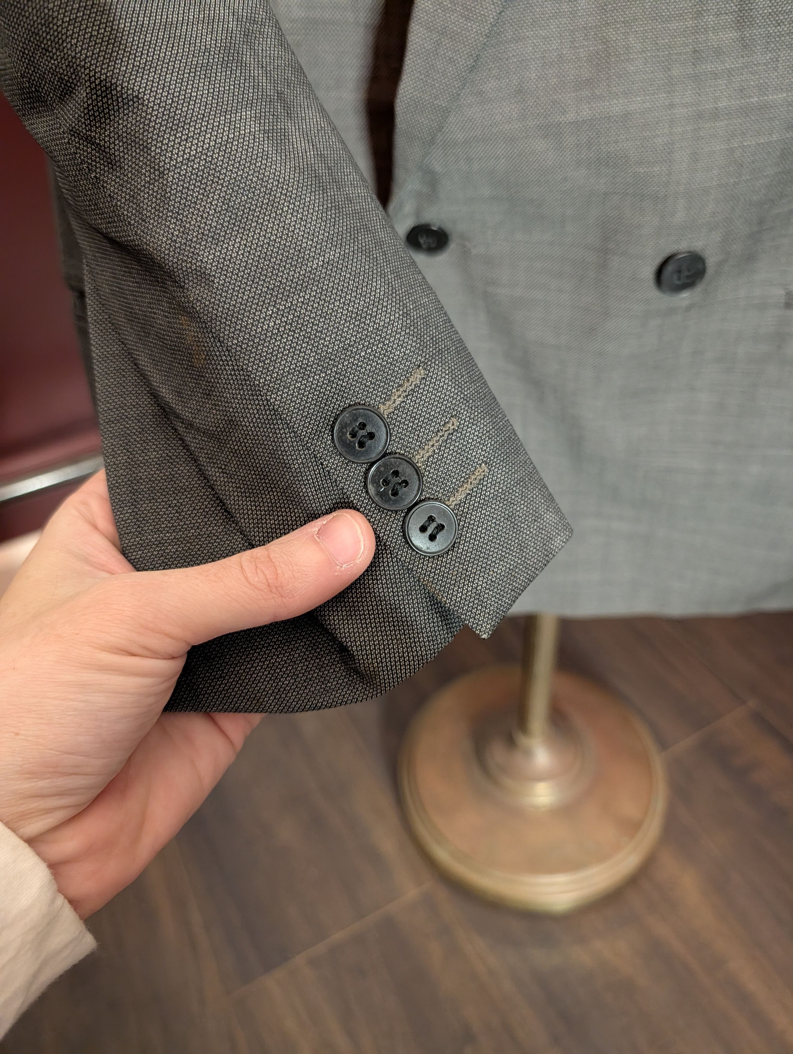 Hugo Boss Double Breasted Cerruti 1881 Superissimo 100s wool jacket Size 38S - 6 Thumbnail