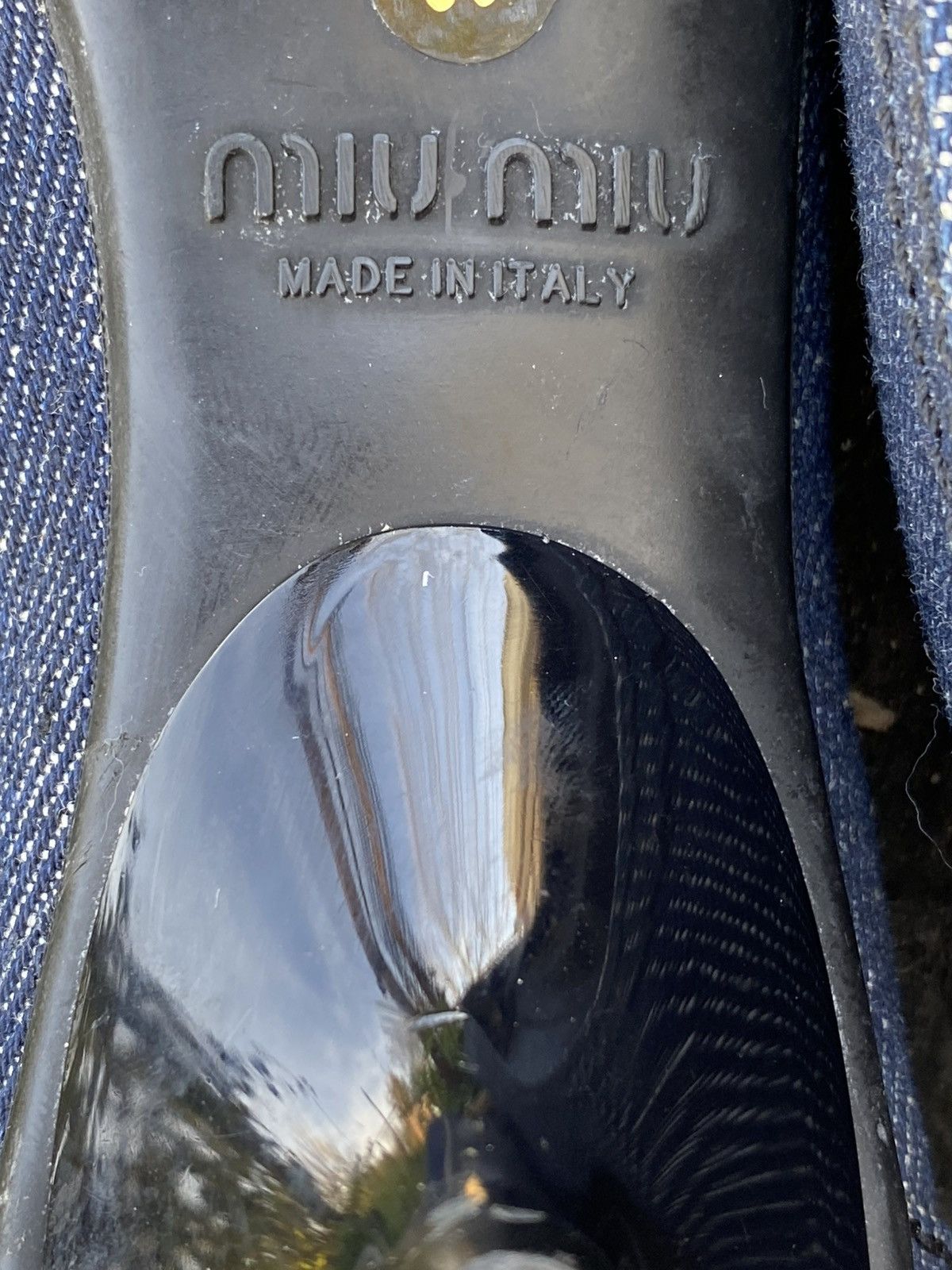 Miu Miu Vintage Miu Miu Denim Low Heel Shoe Size US 5 / IT 35 - 9 Thumbnail