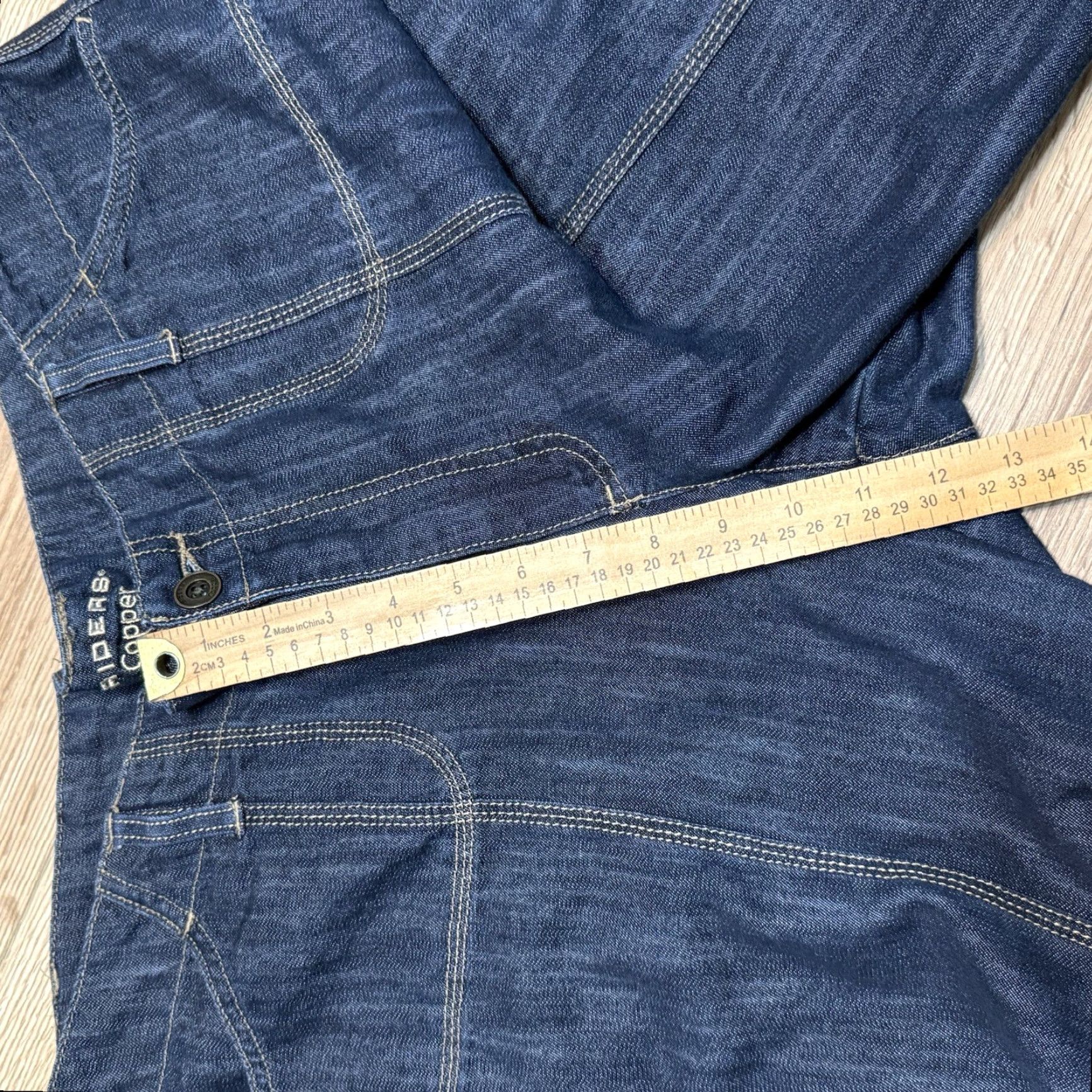 Lee VINTAGE Lee Bermuda Shorts Denim Cuffed Cargo Women Size 15/16M Blue Size 36" / US 14 / IT 50 - 6 Thumbnail