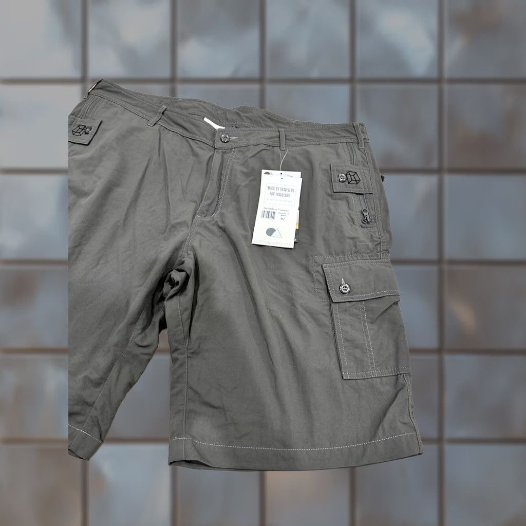 Vintage NWT P^Cubed Cargo Shorts Grey 42 Men Nylon Front Pockets Flat Front Casual Travel 11in Inseam Size US 42 / EU 58 - 1 Thumbnail