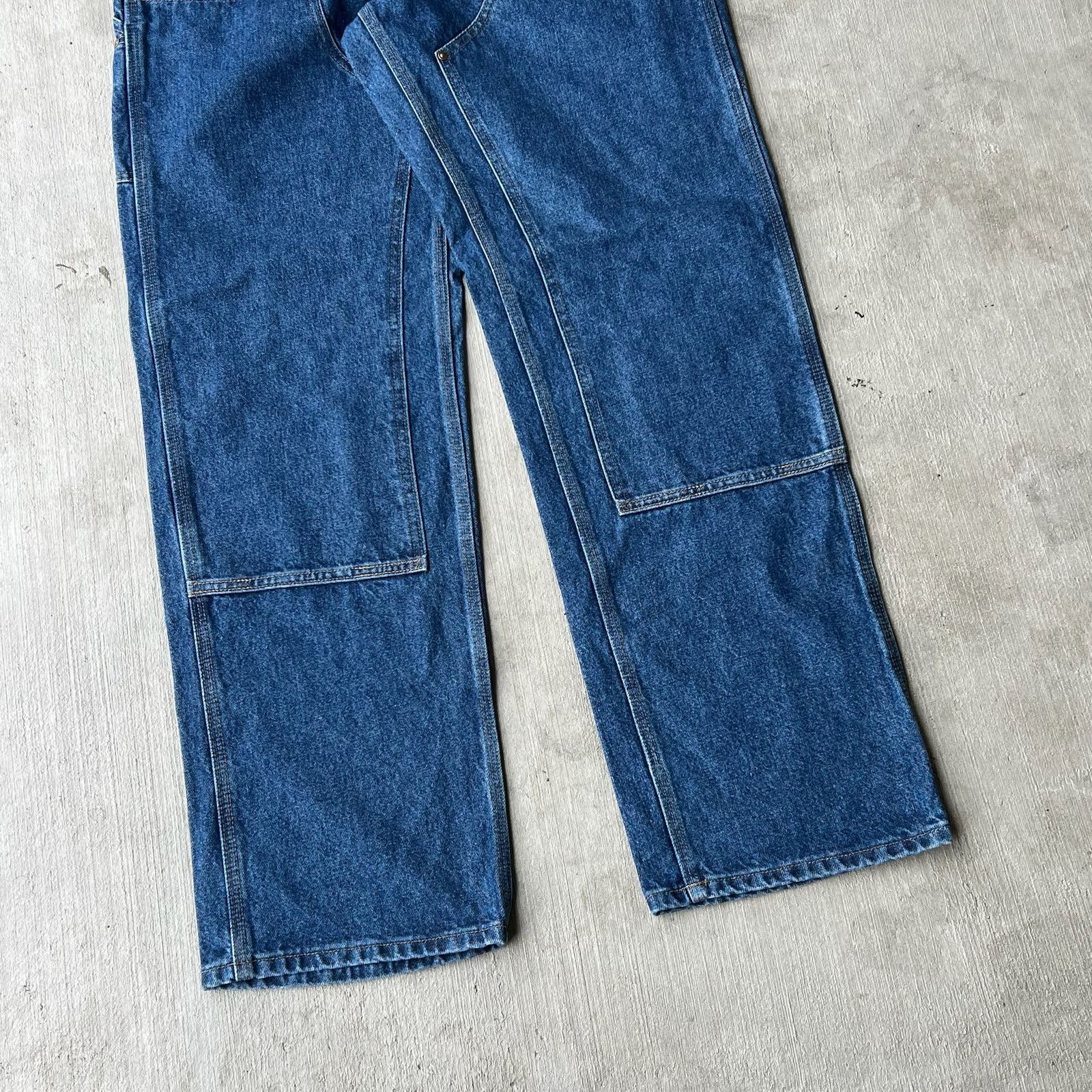 Carhartt × Vintage Carhartt denim blue jean double knee work carpenter pants Size US 31 - 3 Thumbnail