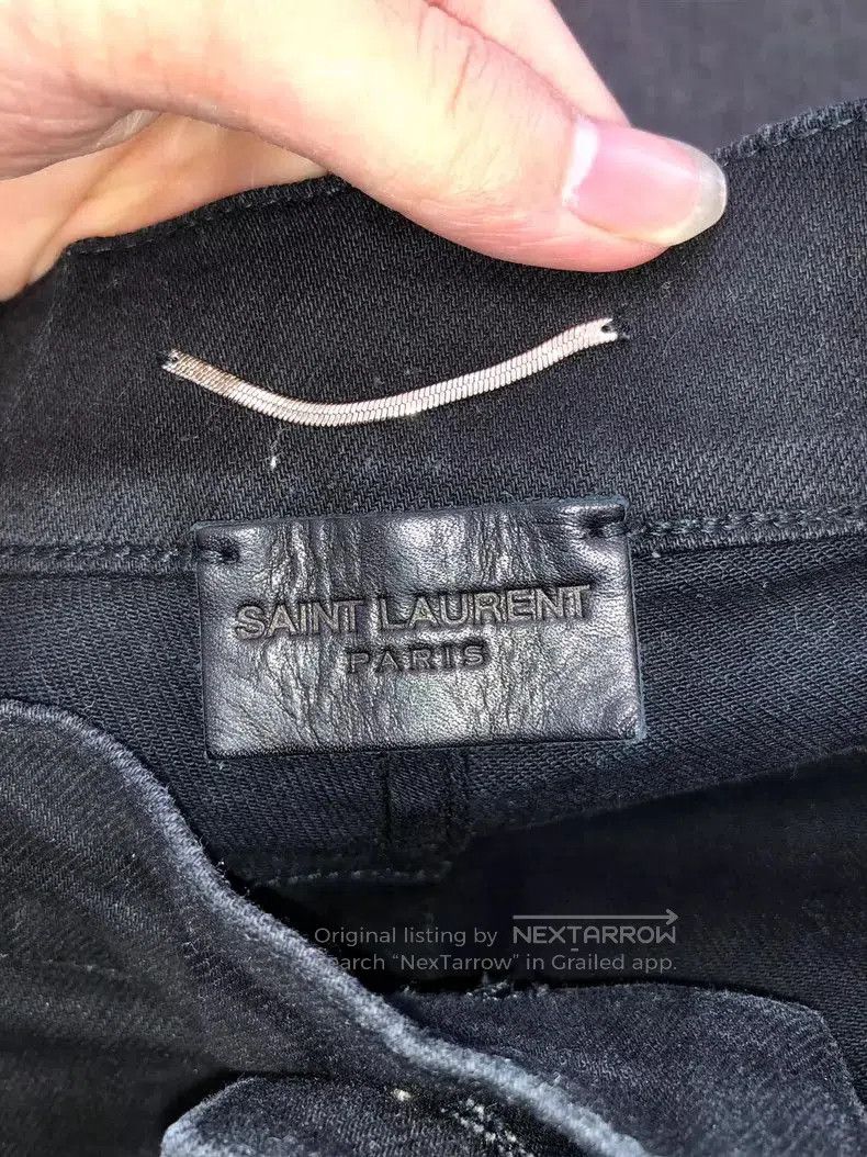 Saint Laurent Paris saint laurent waxed denim pants size 30. Size US 30 / EU 46 - 5 Thumbnail