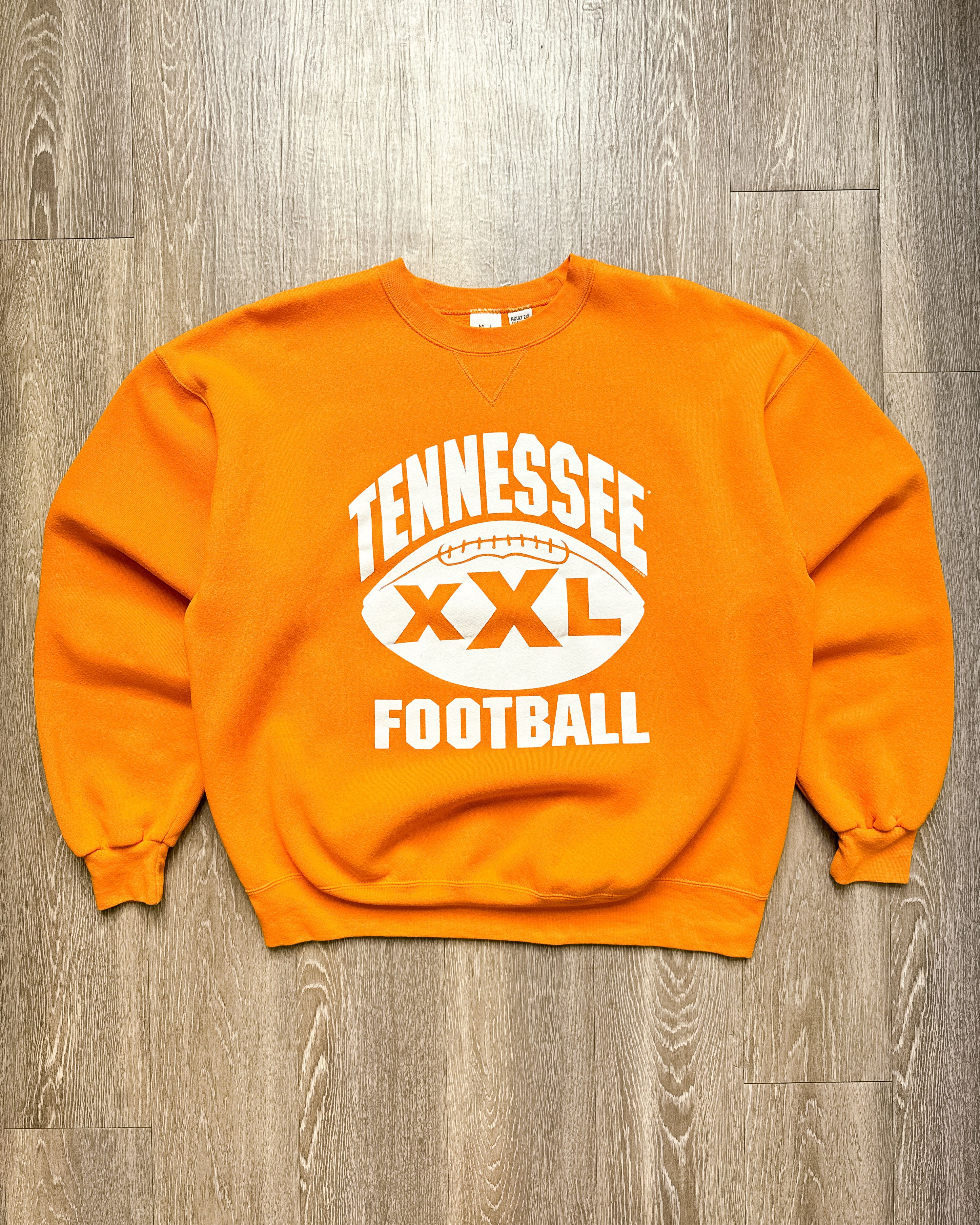 Vintage Vintage 90s Tennessee Football Sweatshirt Orange Men's 2XL Size US XXL / EU 58 / 5 - 1 Thumbnail