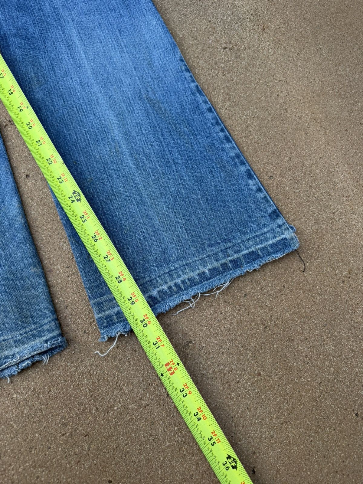 Wrangler Vintage 70’s Wrangler Flare Bootcut Distressed Jeans 32x30 Size US 32 / EU 48 - 10 Thumbnail