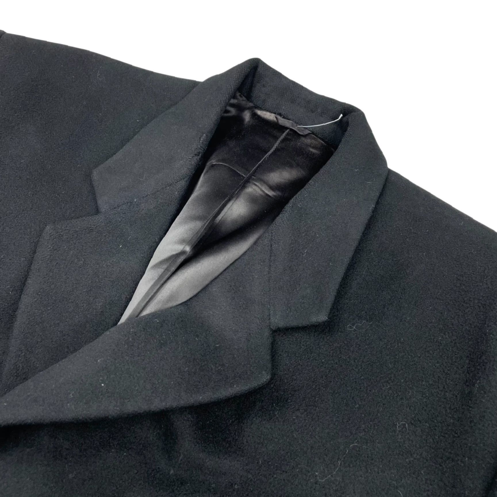 Vintage Holland & Sherry Coat Trench Overcoat Men’s 48L US 58 EU Black Wool 3-Button Heavyweight Long Pockets Lined Collared Vintage No (adjusted) Size US M / EU 48-50 / 2 - 2 Thumbnail