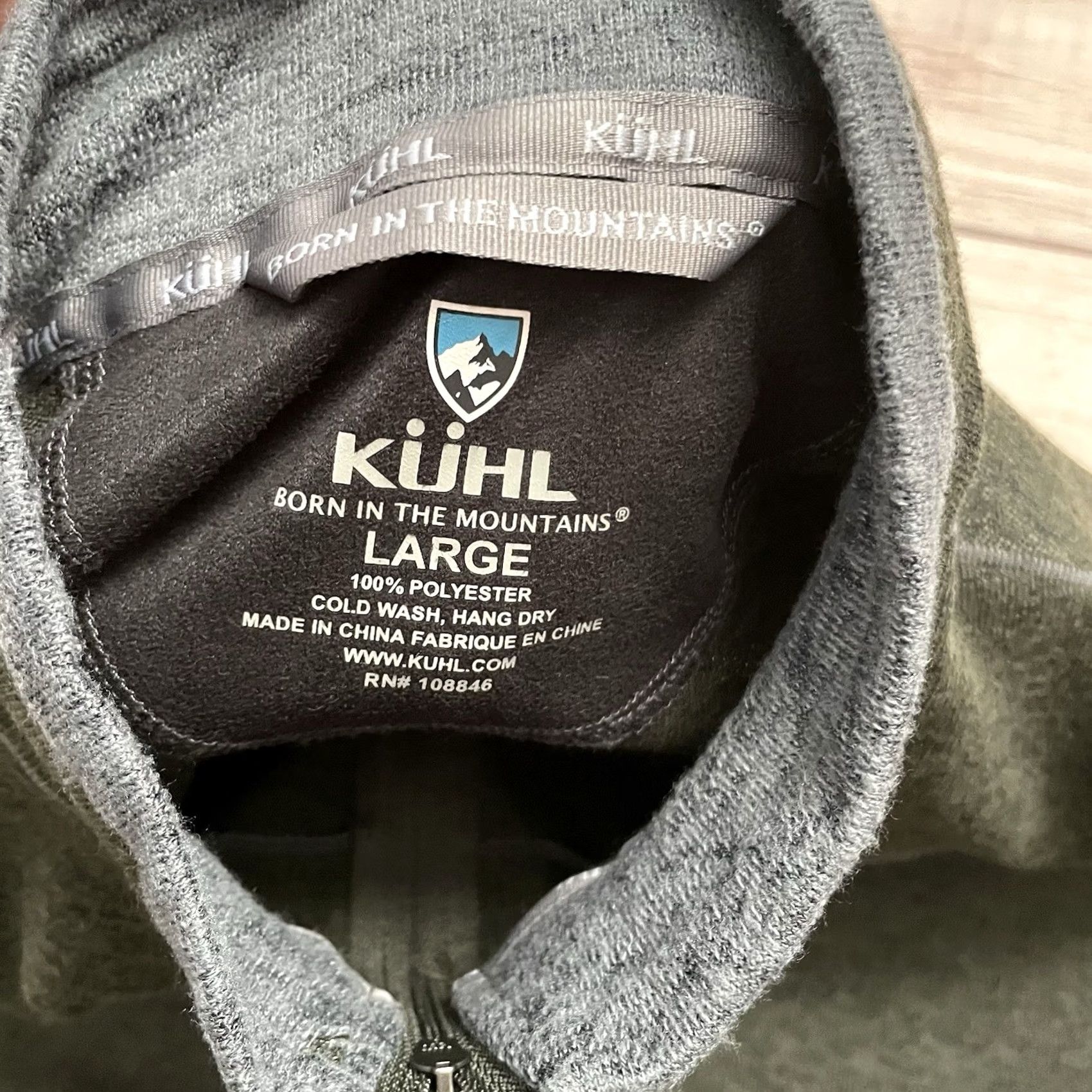 Vintage Kuhl Solid Green Fleece Ryzer Pullover 1/4 Quarter Zip Sweater Men Large Size US L / EU 52-54 / 3 - 5 Thumbnail