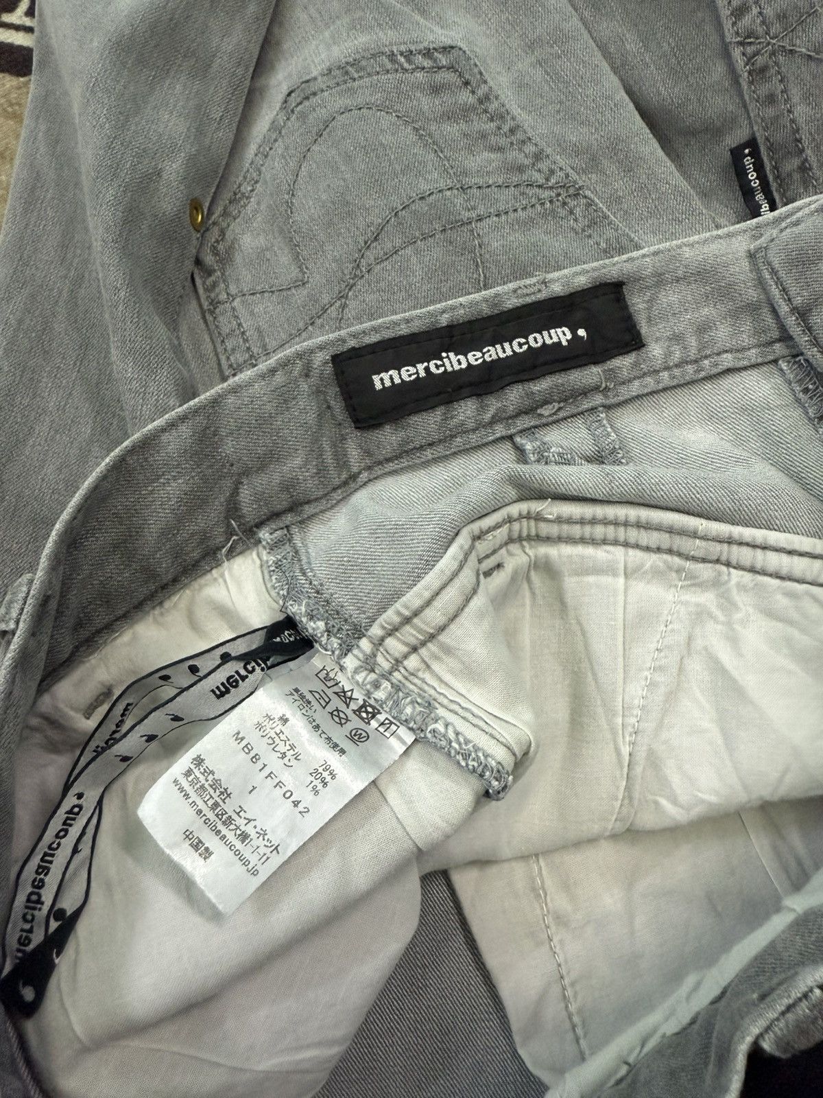 Issey Miyake × mercibeaucoup MERCIBEAUCOUP ISSEY MIYAKE DENIM JEANS Size US 29 - 8 Thumbnail
