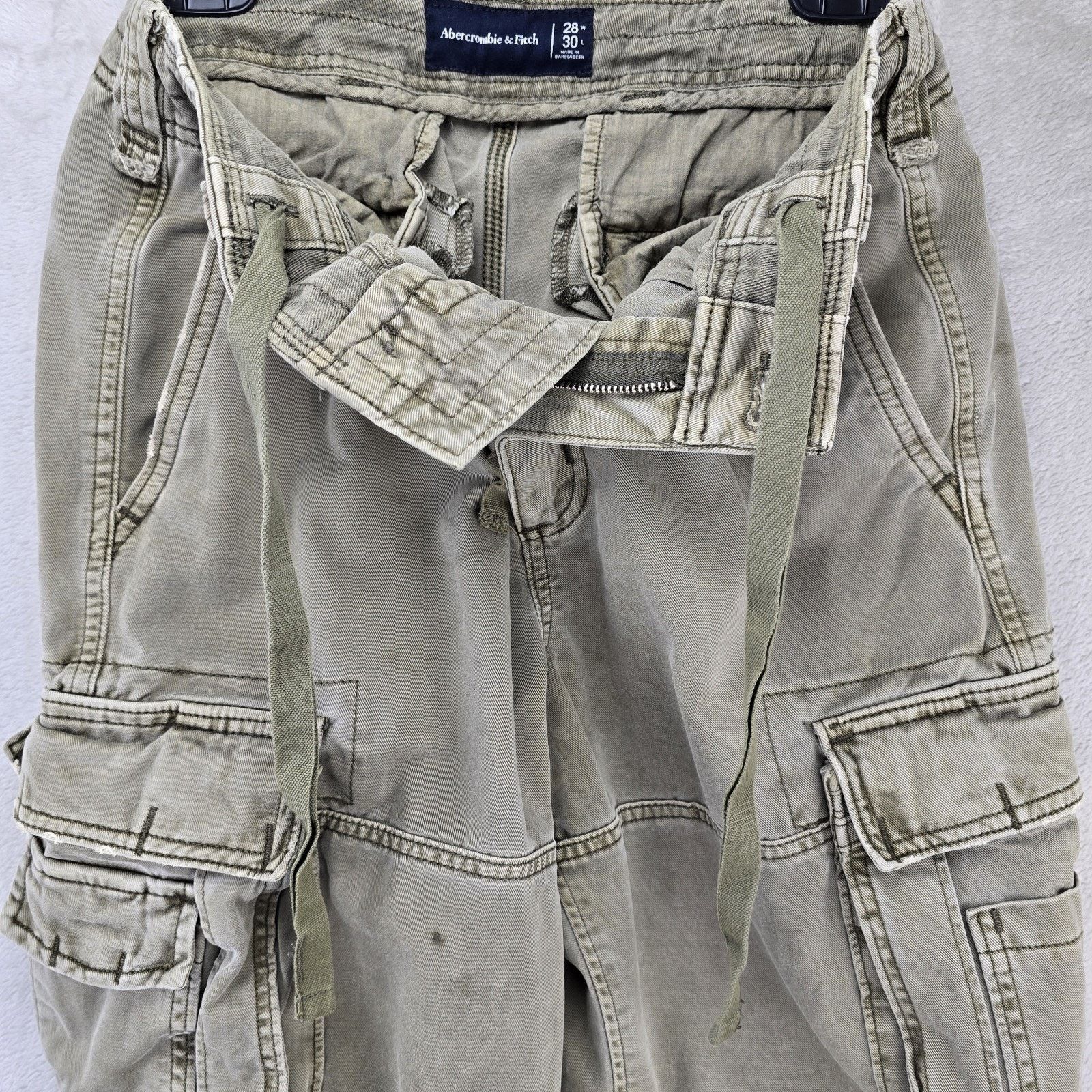 Abercrombie & Fitch VTG Abercrombie & Fitch Pants 30x28 Paratrooper Cargo Y2K Size US 30 / EU 46 - 7 Thumbnail