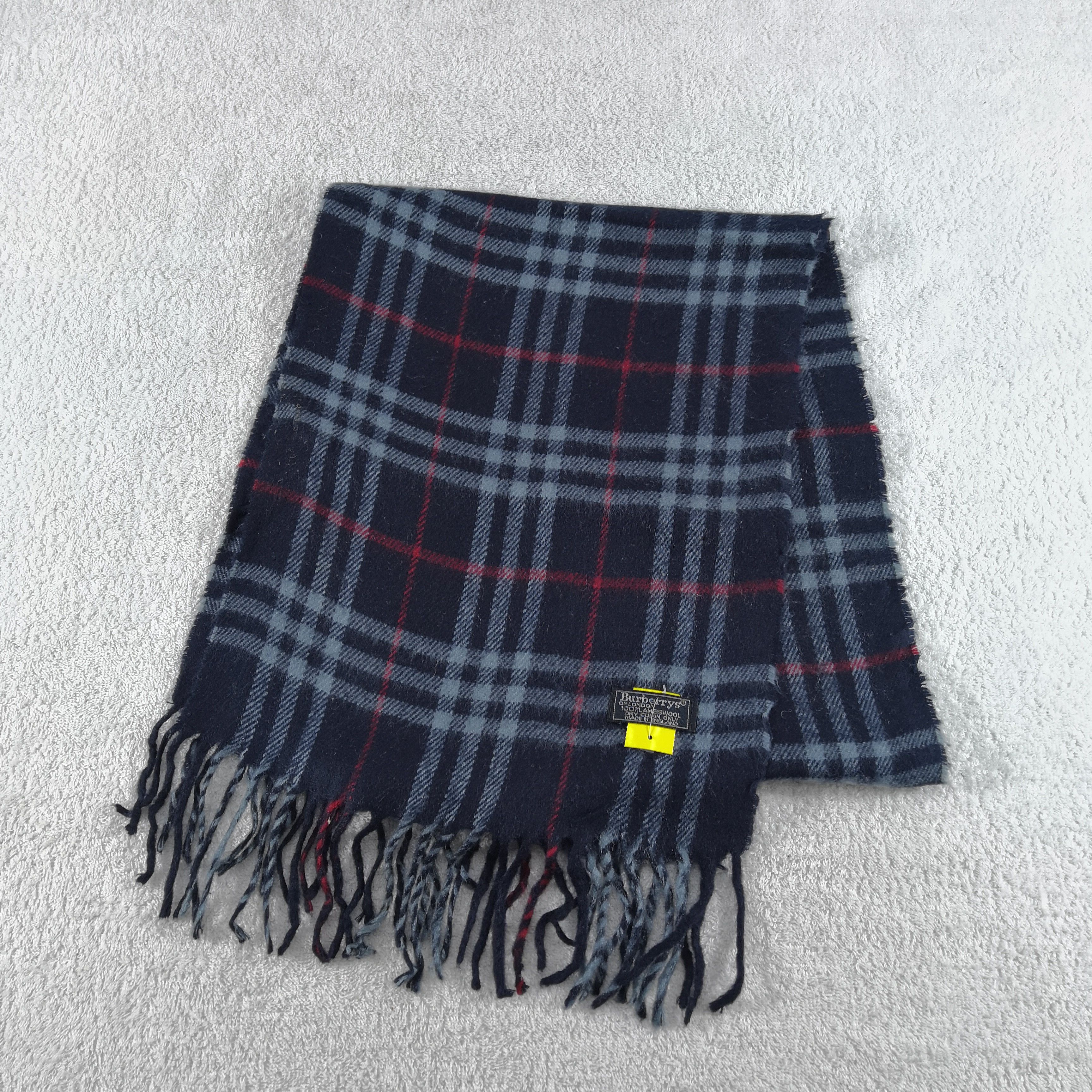 Burberry Vintage Burberry Scarf Muffler Wool Cashmere Scarves Size ONE SIZE - 3 Thumbnail