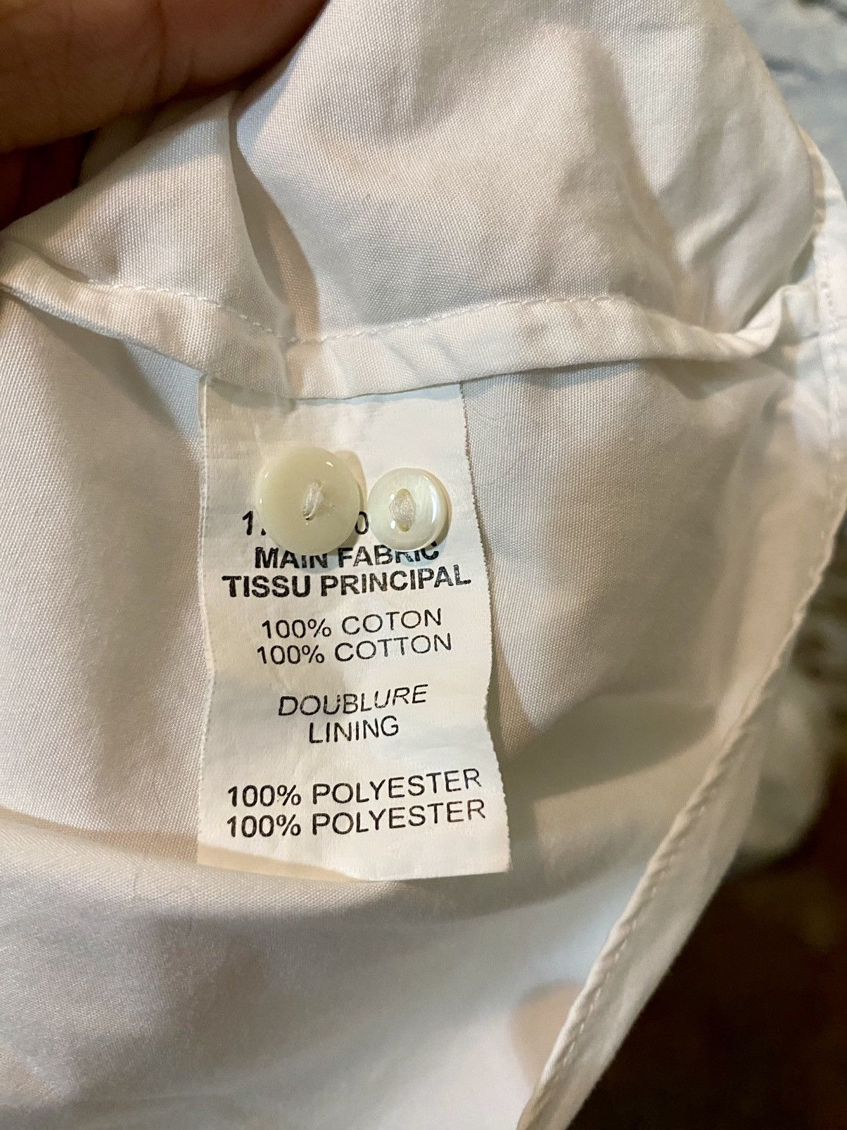 Carven Carven white patterned detailed shirt Size XS / US 0-2 / IT 36-38 - 5 Thumbnail