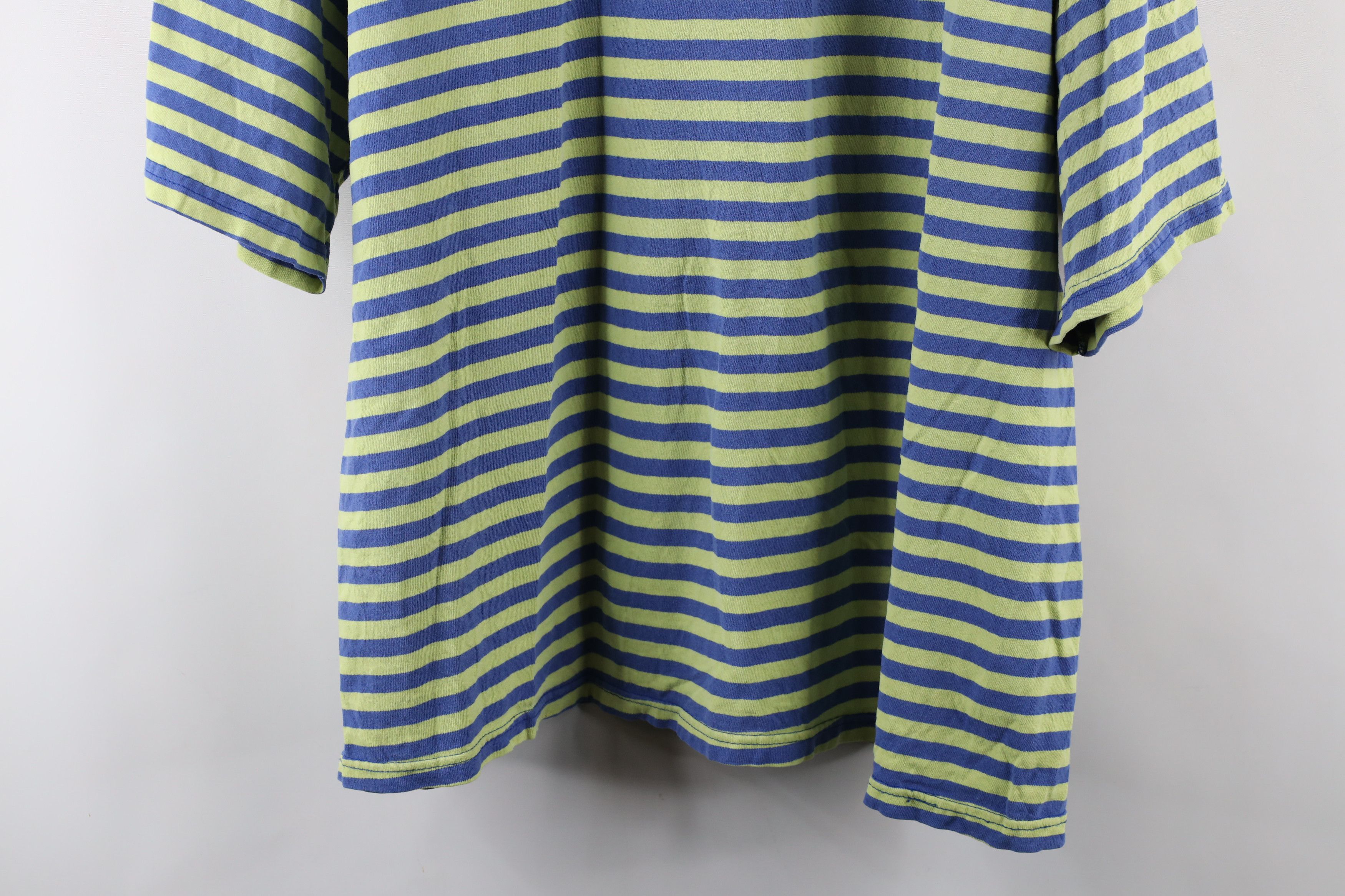 Adidas × Vintage Vintage 90s Adidas Out Striped Short Sleeve T-Shirt USA Size US L / EU 52-54 / 3 - 11 Thumbnail