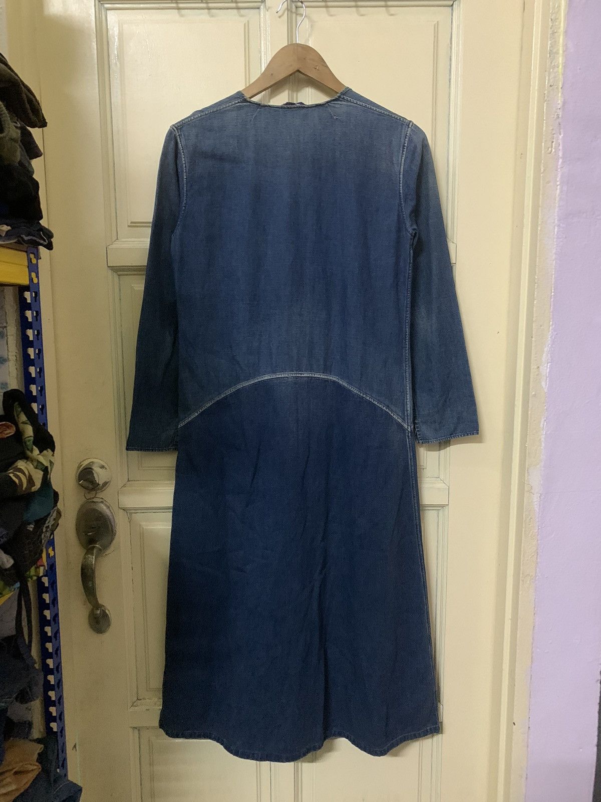 45rpm × Indigo 💥Vtg 45rpm Indigo Blue Dress Shirt Size M / US 6-8 / IT 42-44 - 4 Thumbnail