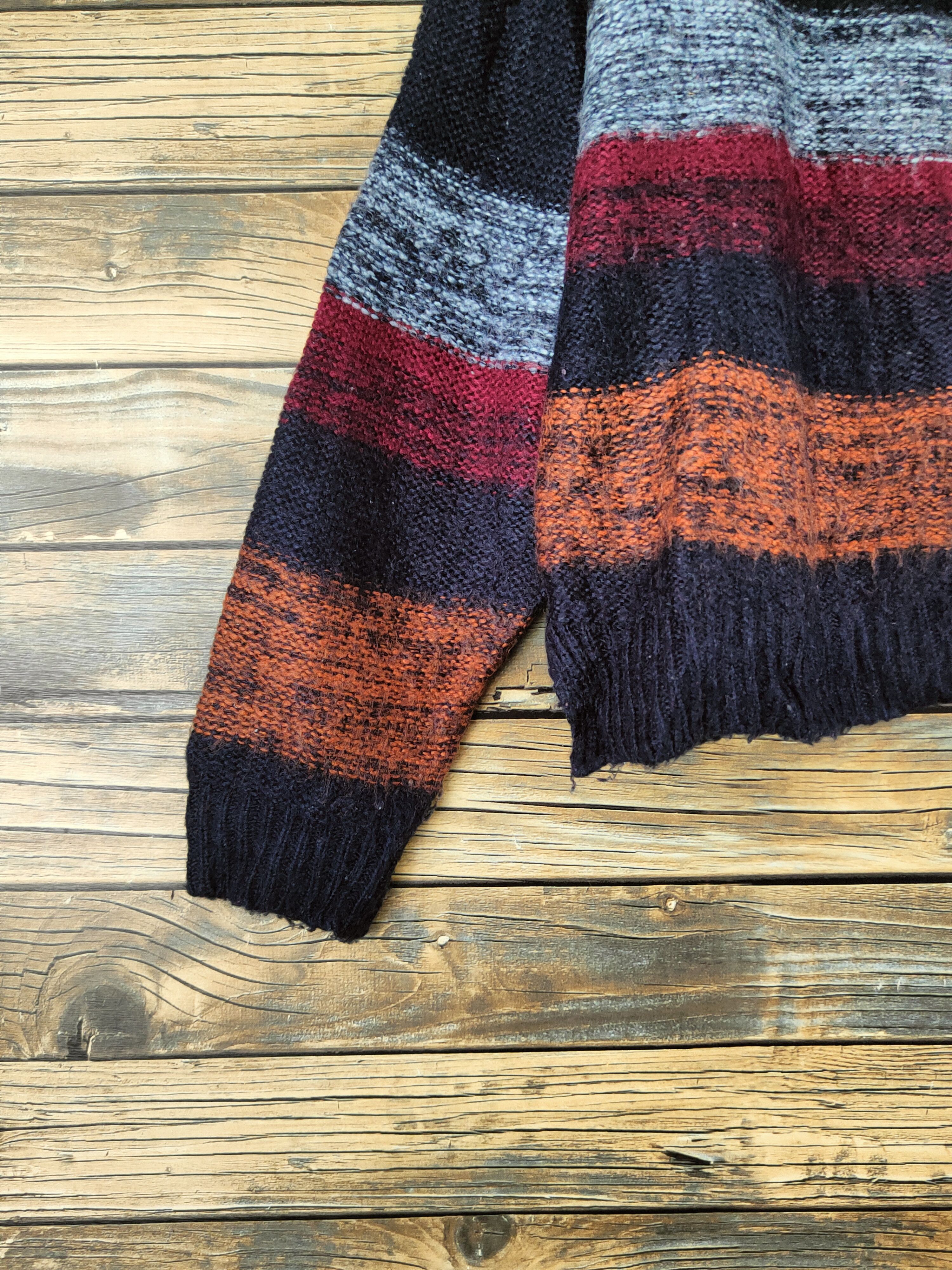 Japanese Brand DL Mohair Touch Black Knitwear Crop Tops #46-164 Size L / US 10 / IT 46 - 4 Thumbnail