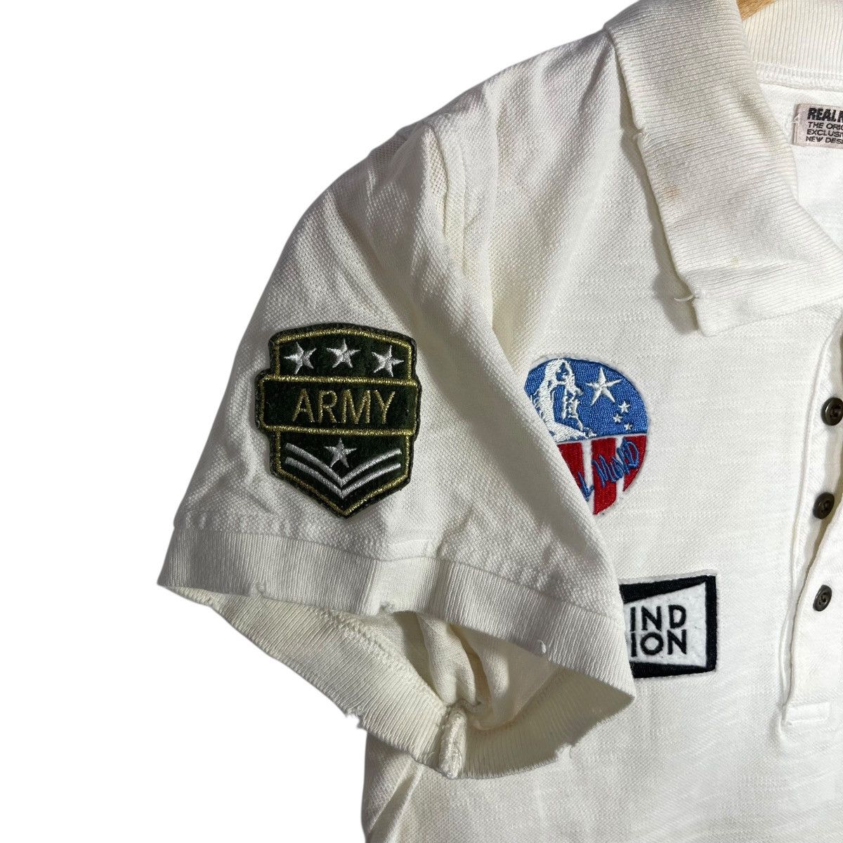 Vintage Real Mind Osaka White Patch Polo Shirt Y2K Japanese Size US M / EU 48-50 / 2 - 5 Thumbnail