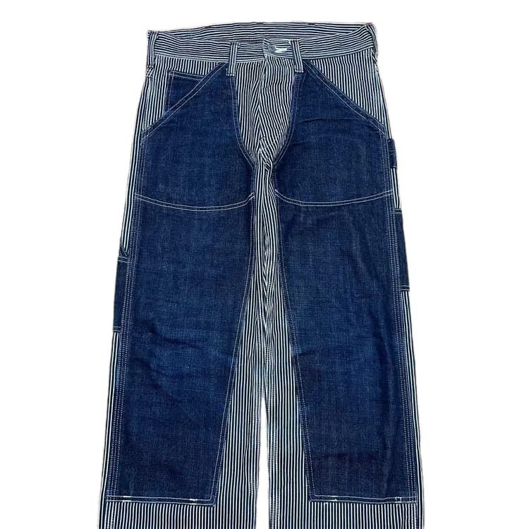 Japanese Brand Vintag Eight-G Carpenter Double Knee Hickory Pants Size US 31 - 3 Thumbnail