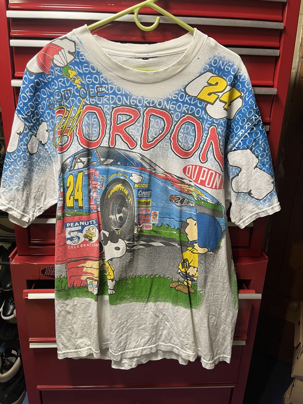 NASCAR × Peanuts × Vintage Vintage Peanuts Jeff Gordon NASCAR Size US XL / EU 56 / 4 - 1 Thumbnail