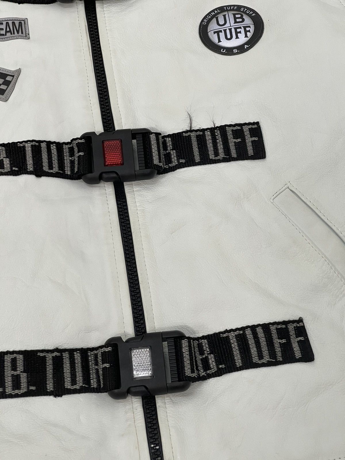 Jnco × Leather Jacket × Rap Tees Rare Vtg 90s y2k UB Tuff