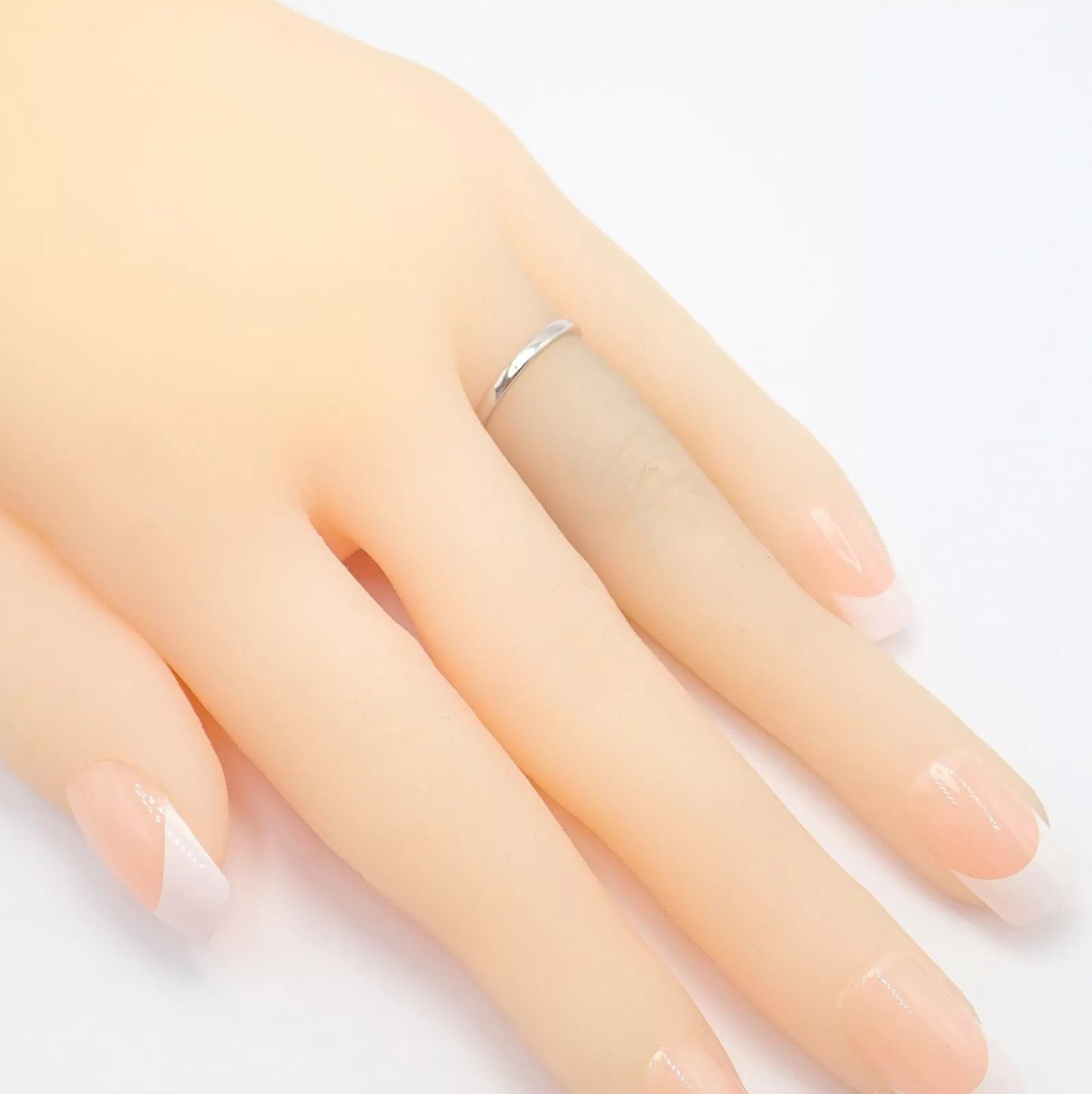 Tiffany & Co. Tiffany & Co Platinum Stacking 2mm Band Ring sz 5.5 1999 Size ONE SIZE - 3 Thumbnail