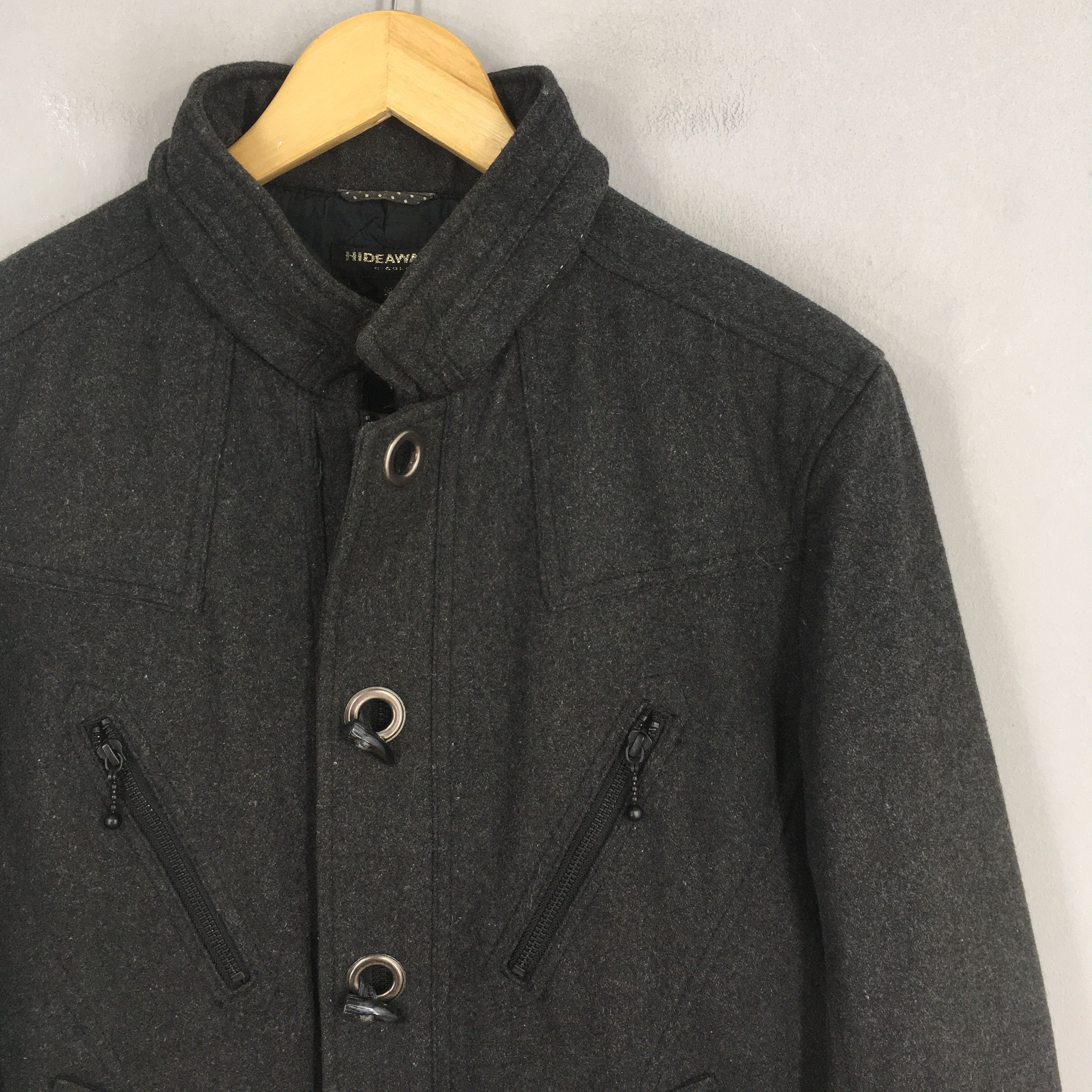 Nicole Club Vintage Nicole Club Men Black Wool Jacket Medium Size US M / EU 48-50 / 2 - 2 Thumbnail