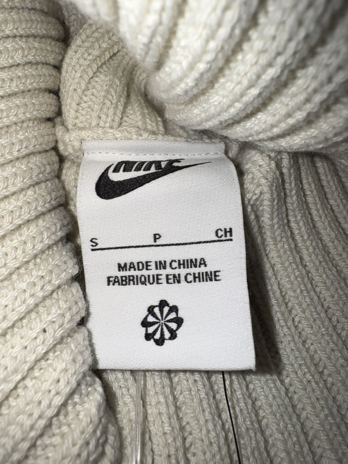 Nike $180 Nike Life Cable Knit Turtleneck Sweater Light Bone Size US S / EU 44-46 / 1 - 5 Thumbnail