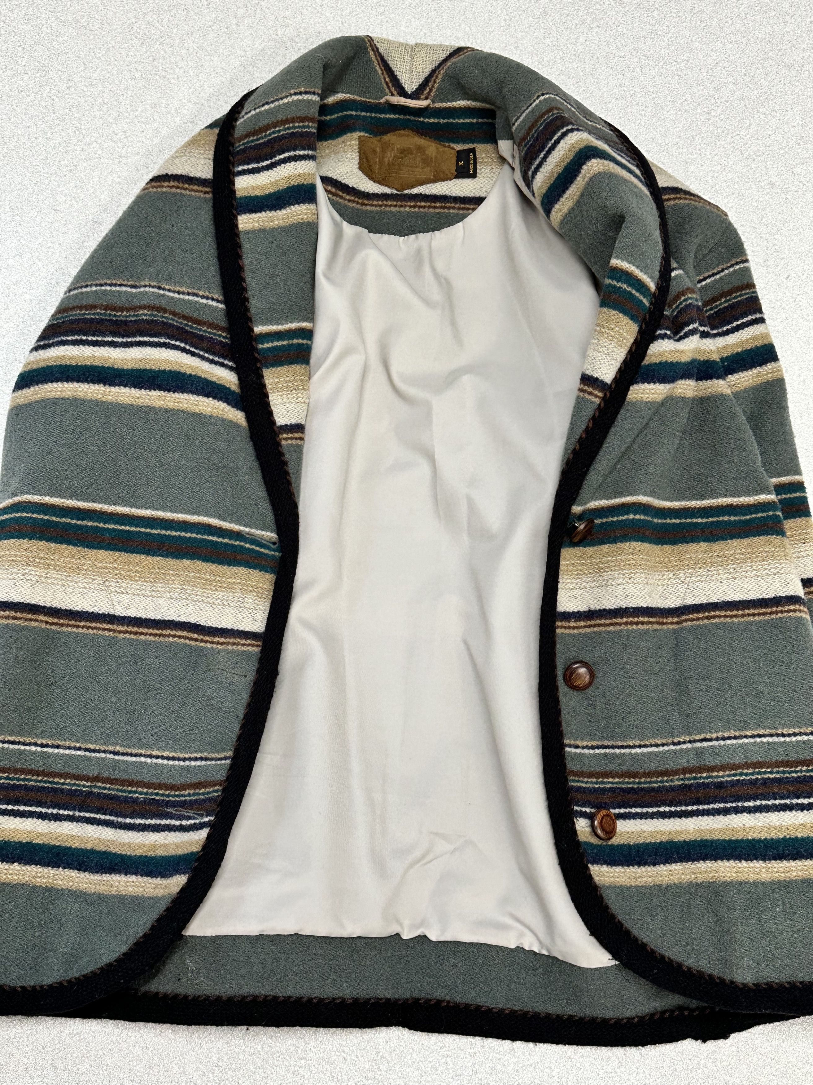 Woolrich Woolen Mills Vintage Woolrich Chore Coat Jacket Medium USA Wool Striped Size US M / EU 48-50 / 2 - 10 Thumbnail