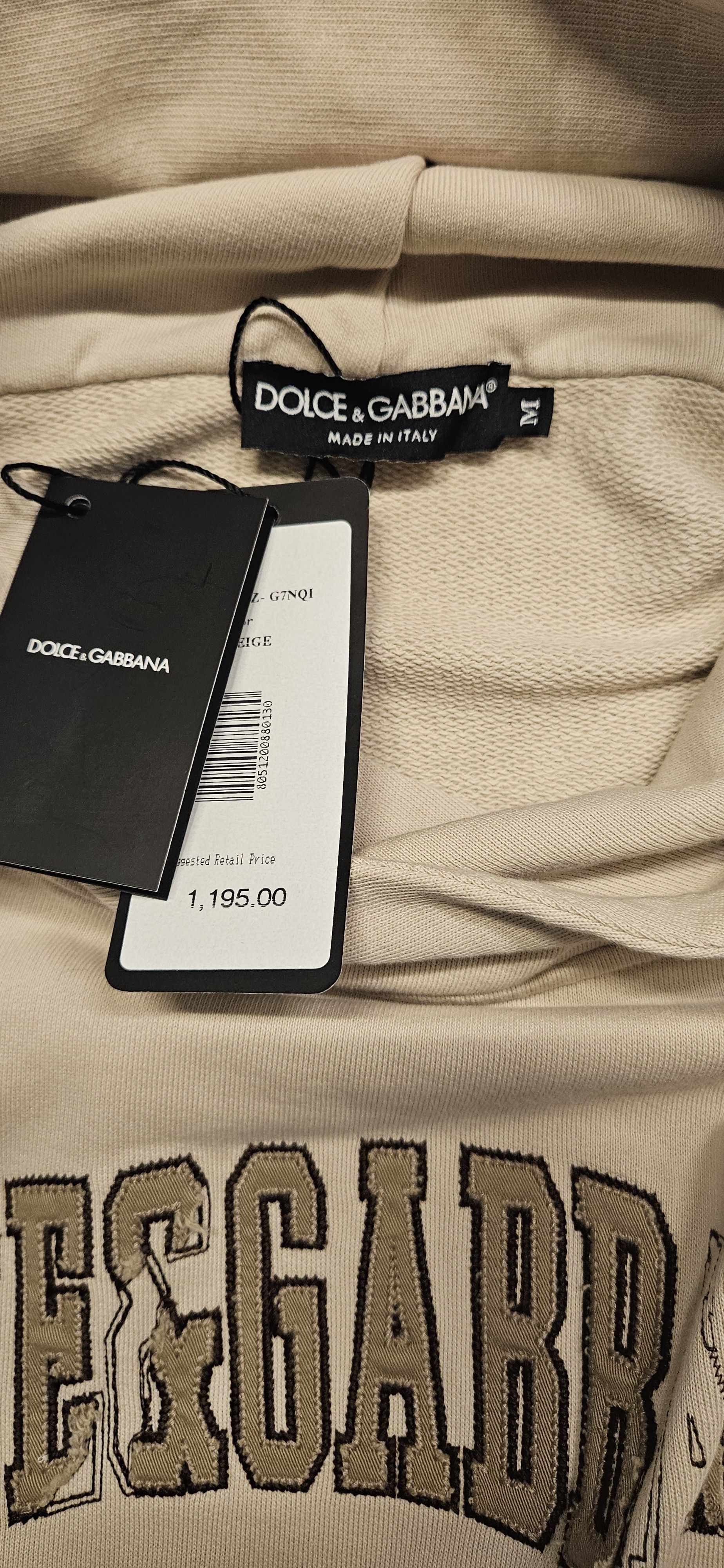 Dolce & Gabbana Logo Cotton Hoodie Size US M / EU 48-50 / 2 - 6 Thumbnail