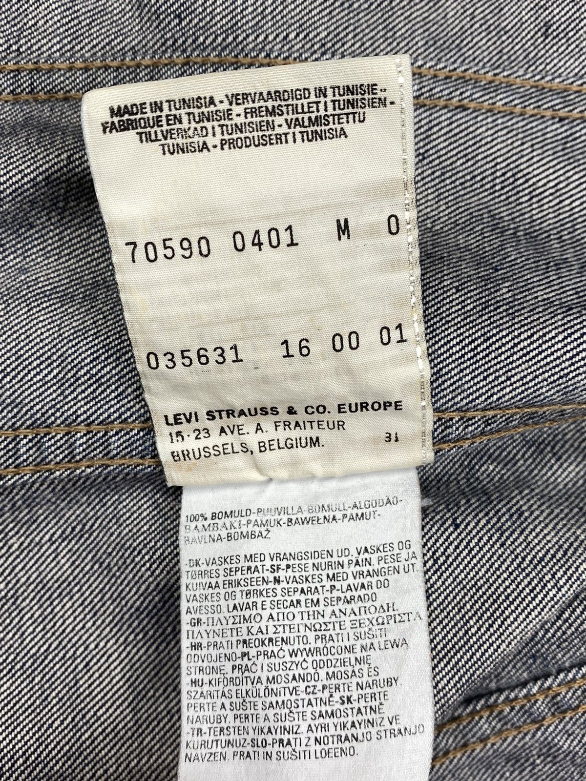 Levi's Vintage Levis Denim Jeans Trucker Jacket Bomber Size M / US 6-8 / IT 42-44 - 11 Thumbnail