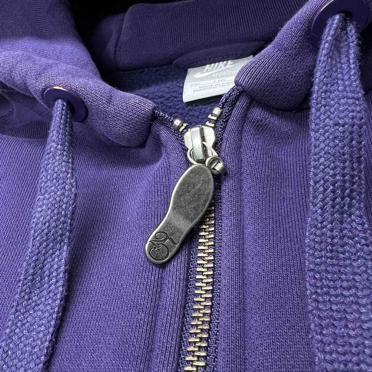 Nike × Vintage VTG Nike Hoodie Sweatshirt Purple Full Zip AF1 Anniversary Size US XXL / EU 58 / 5 - 7 Thumbnail
