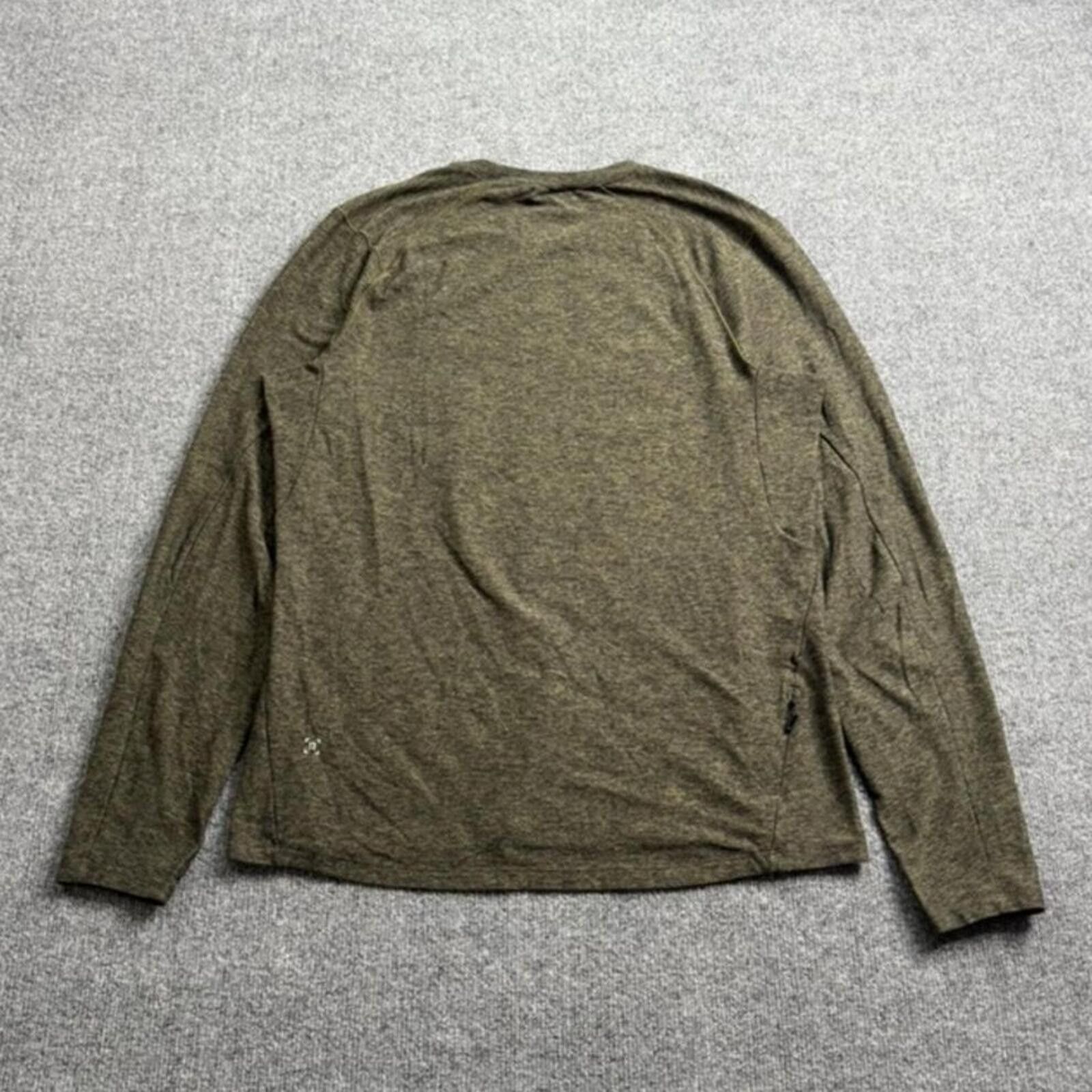 Lululemon Lululemon Surge Warm Long Sleeve Shirt Green Brown L Size US L / EU 52-54 / 3 - 2 Thumbnail