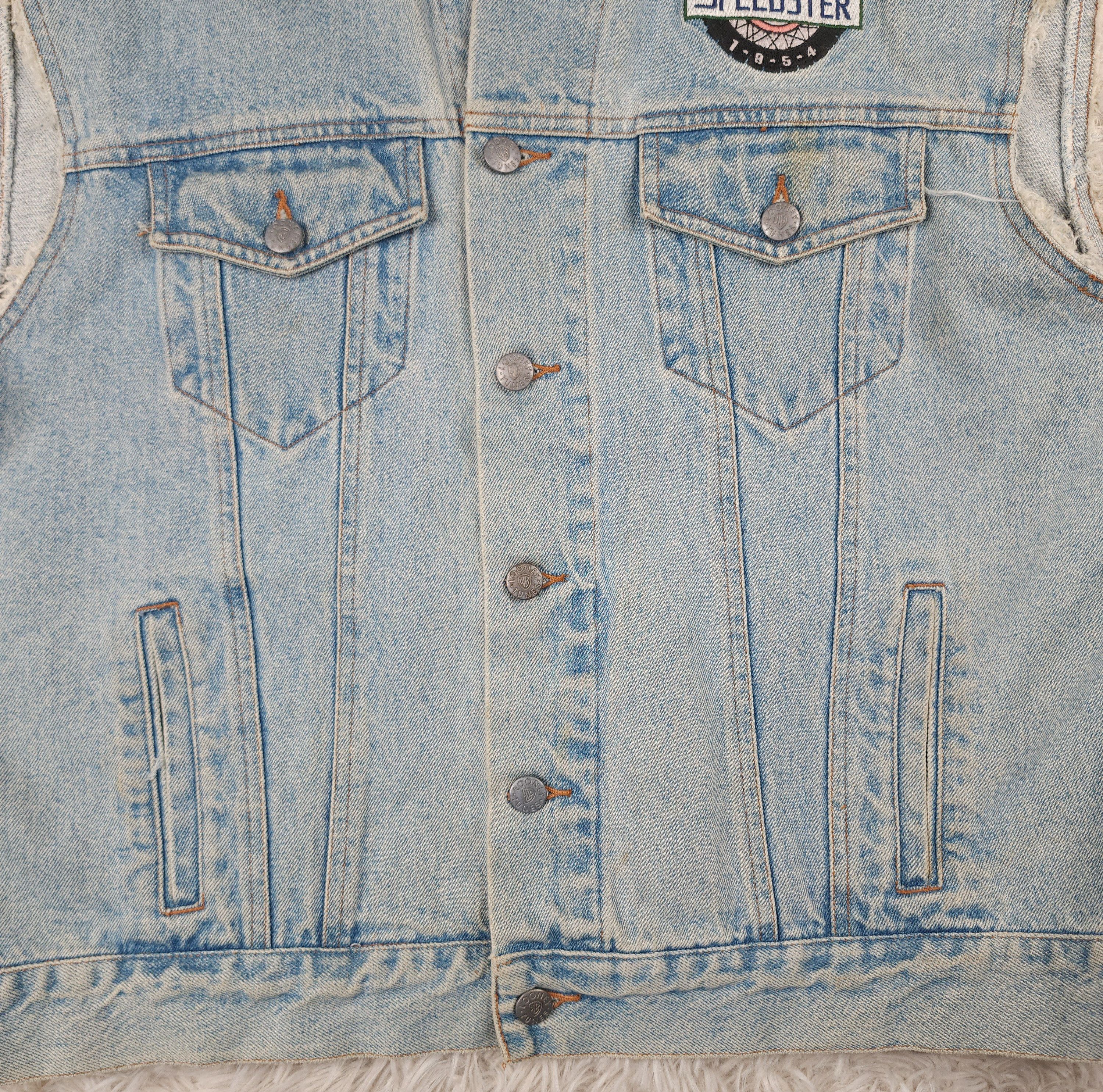 Acme Clothing Vintage ACME Taz The speedster Tasmanian devil denim vest Size US XL / EU 56 / 4 - 4 Thumbnail