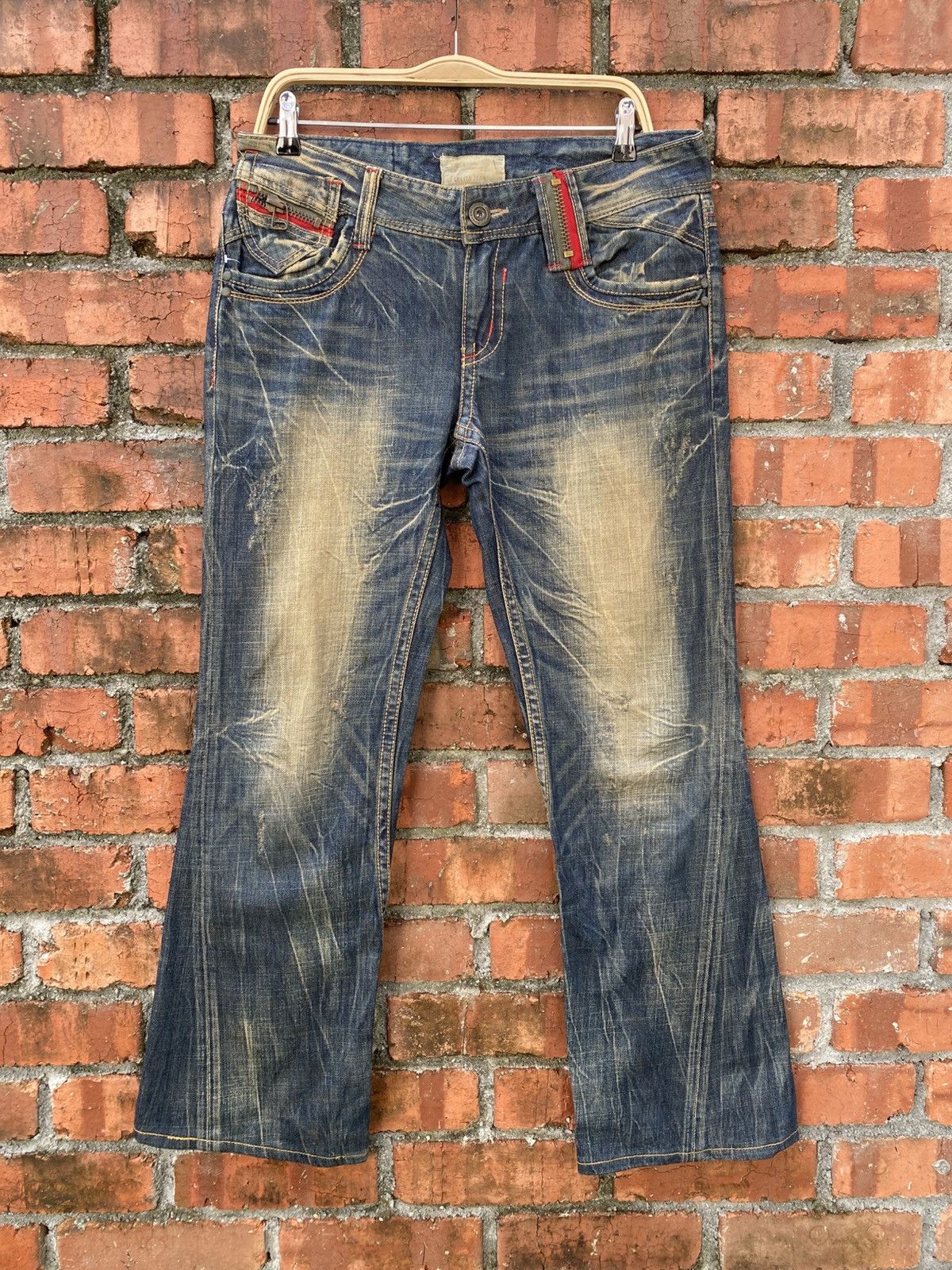 Tornado Mart W35x30 Lolita jeans flare denime Size 35" - 1 Thumbnail