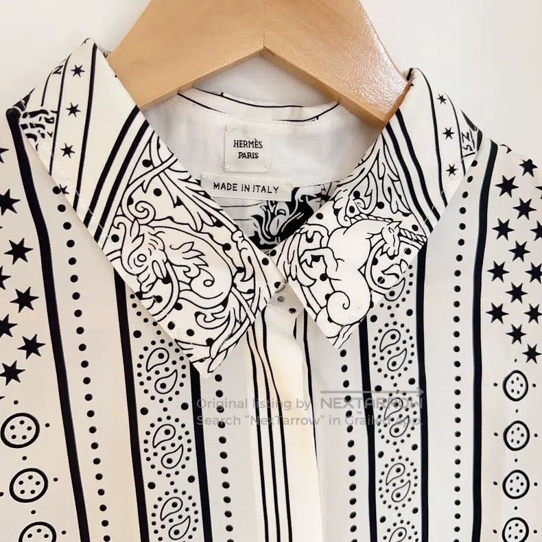 Hermes Hermes Silk Shirt Size XS / US 0-2 / IT 36-38 - 3 Thumbnail