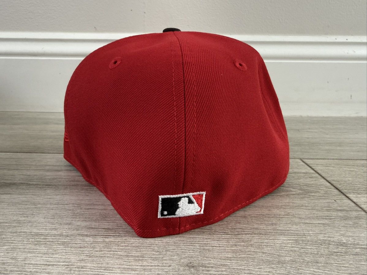 New Era Los Angeles Dodgers Hat Club New Era Red Black Fitted 7 3/8 Size ONE SIZE - 3 Thumbnail