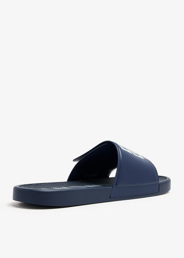 Givenchy o1srvl11e1024 Slide Flat Sandals in Navy Size US 12 / EU 45 - 3 Thumbnail