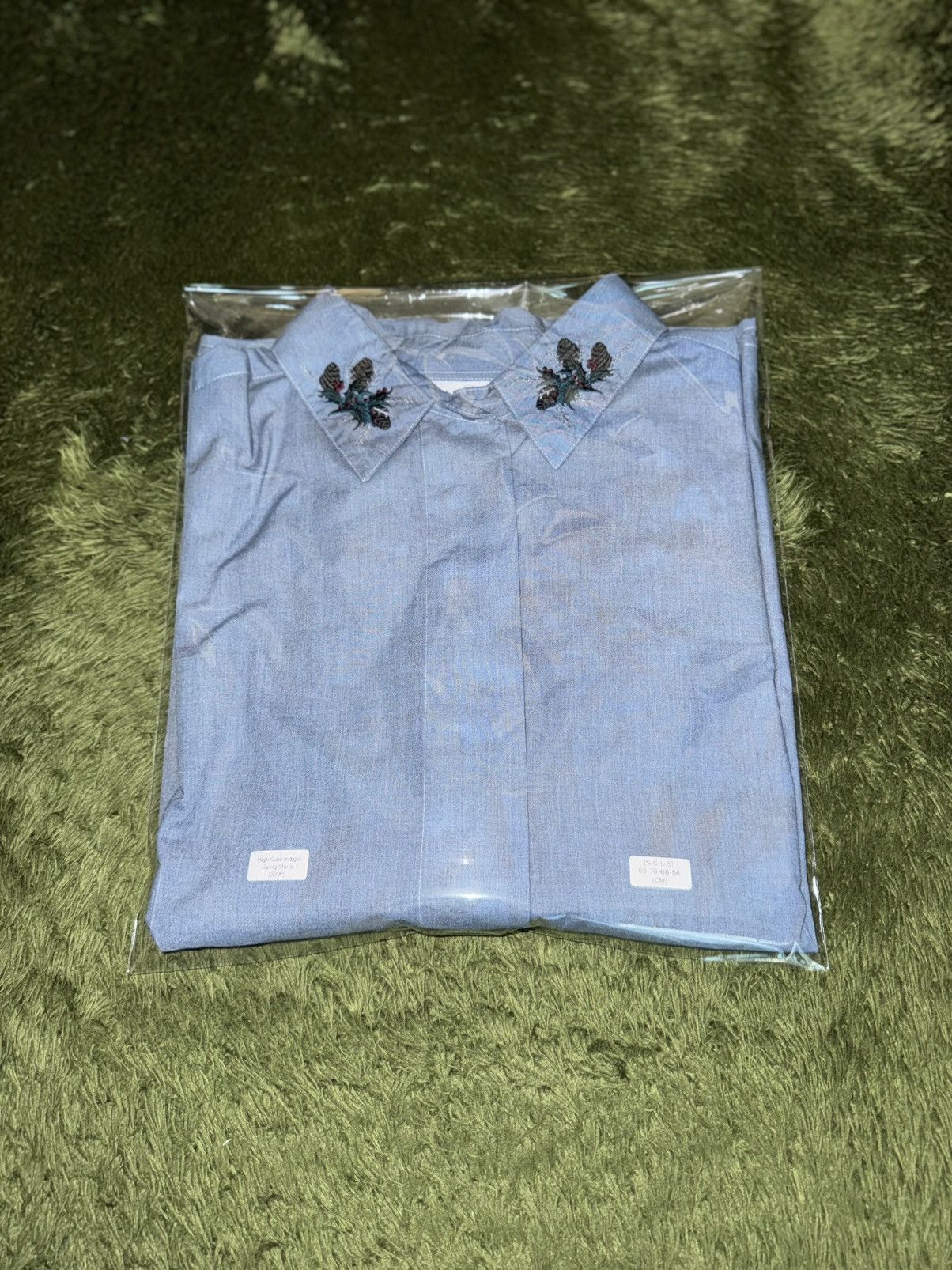 Japanese Brand High Gate Japan Hand-Dye Embroidery Shirt Indigo Size US XL / EU 56 / 4 - 11 Thumbnail