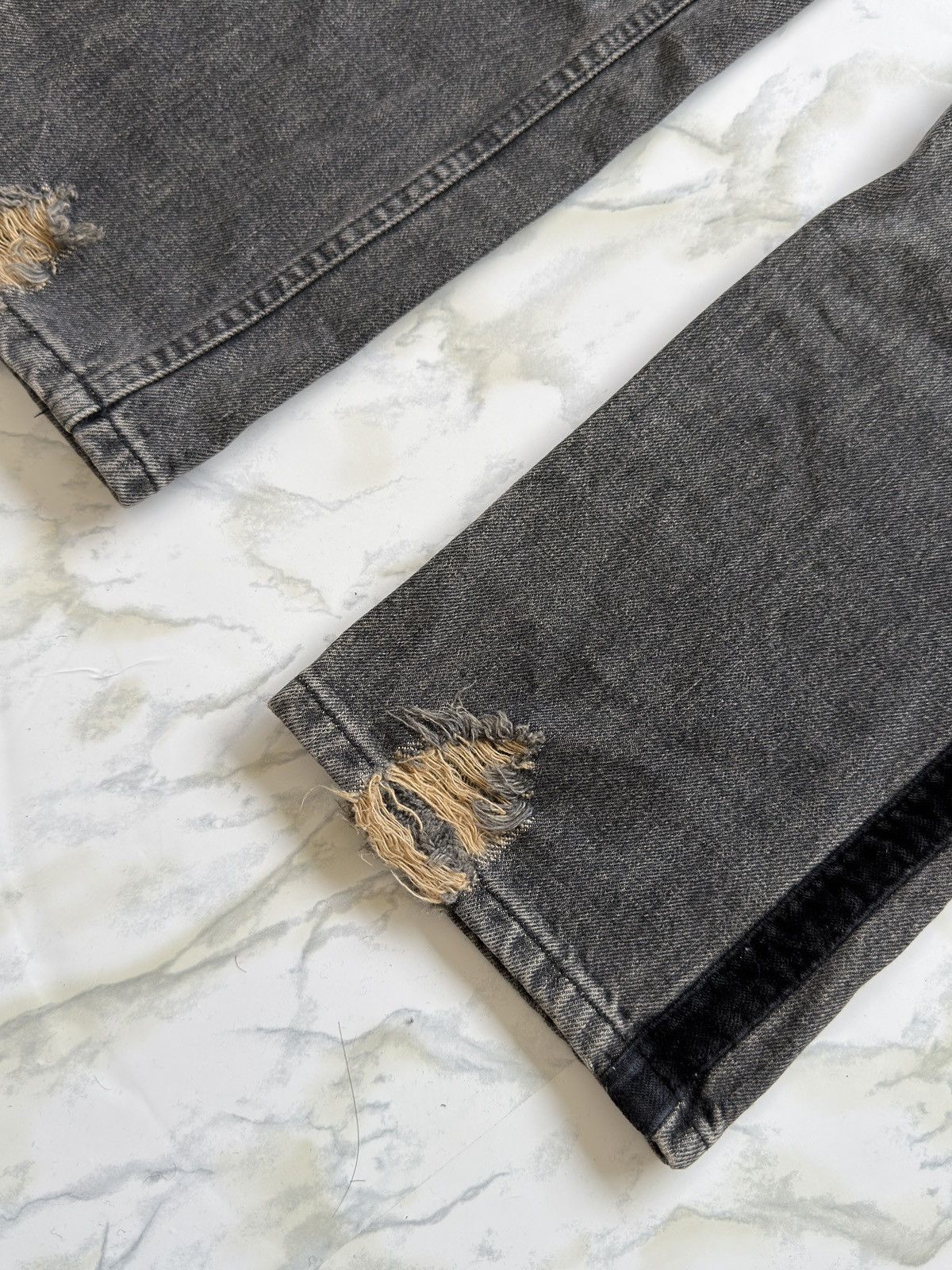 Undercover Undercover AW02 Velour Strip Denim Size US 29 - 5 Thumbnail