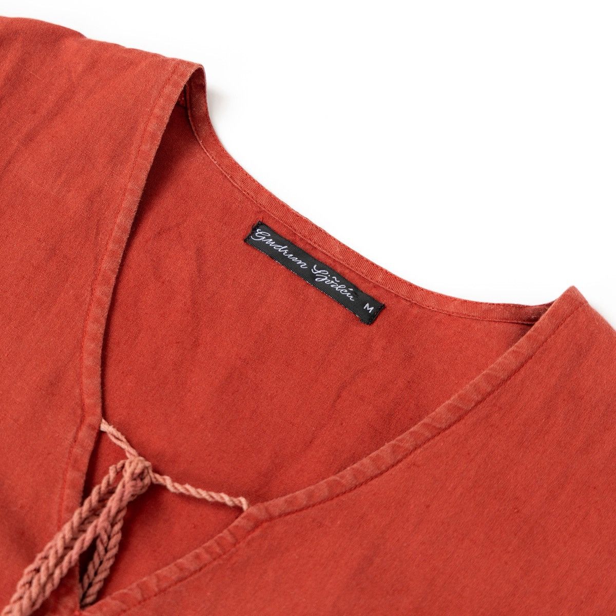 Gudrun Sjoden Gudrun Sjoden Womens Linen Dress Red Mid Length Short Sleeve Size M / US 6-8 / IT 42-44 - 7 Thumbnail