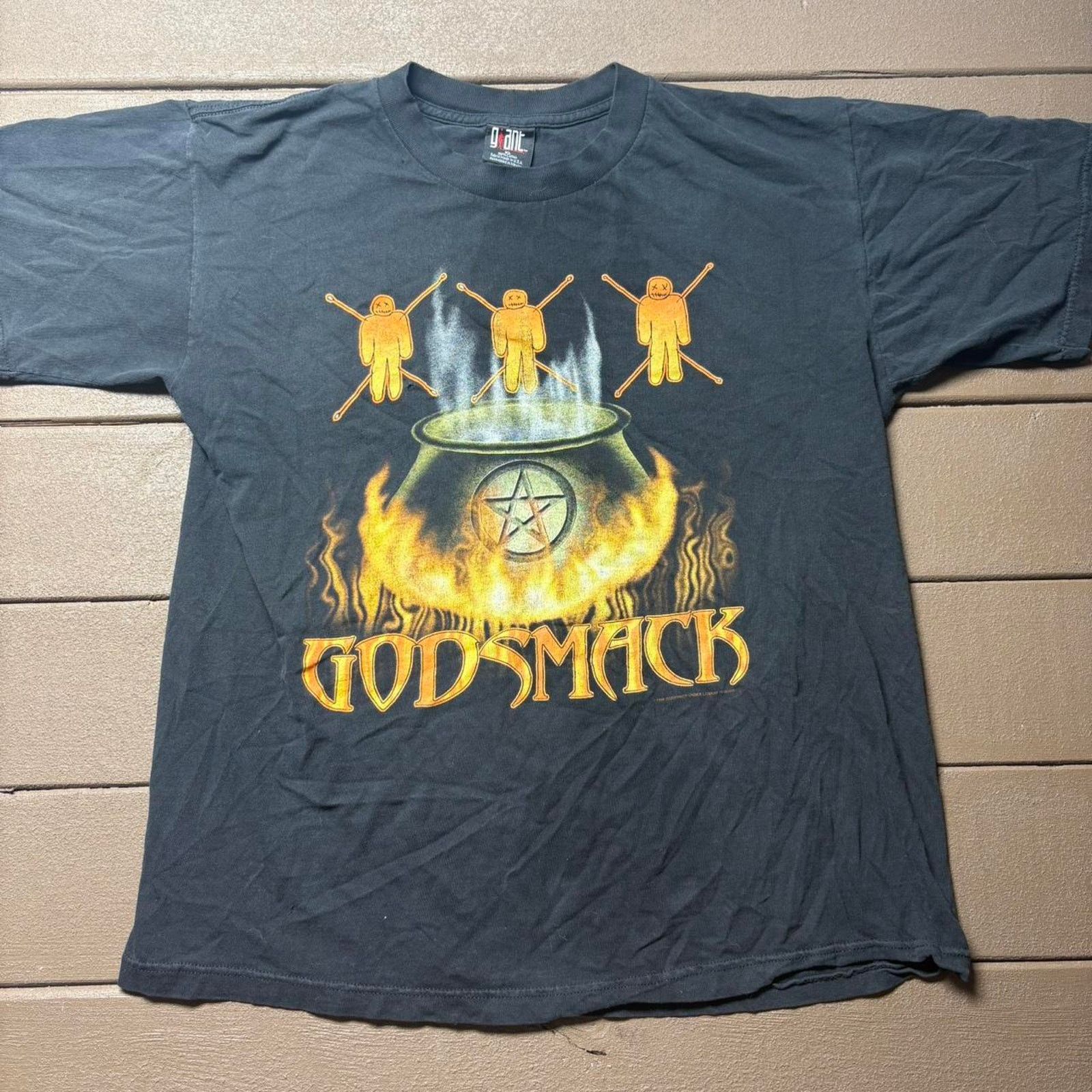 Tultex Vintage Godsmack 2001 Band tee shirt Size US XL / EU 56 / 4 - 1 Thumbnail