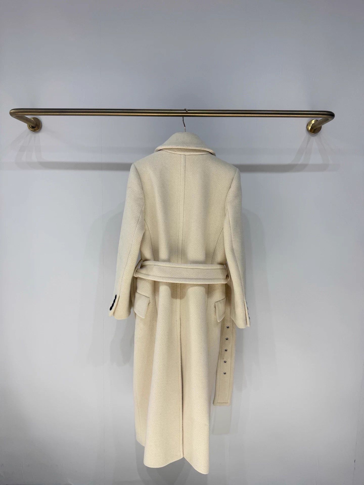 Saint Laurent Paris SLP ivory classic heavyweight wool coat 99 new Size ONE SIZE - 4 Thumbnail